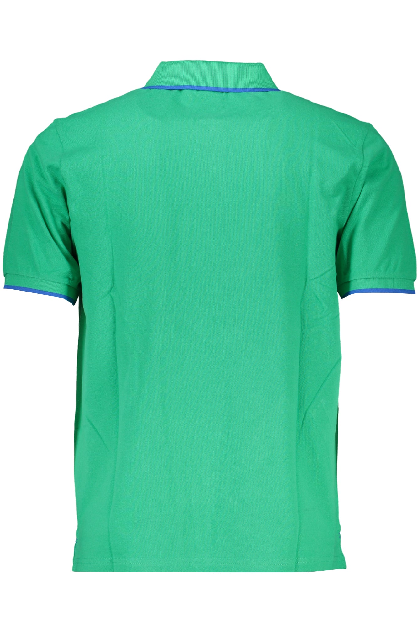 902829000_VE0409 – Herren Kurzarmpoloshirt in Grün mit Kontrastdetails und Logodruck – Größe: S, M, L, XL, 2XL – Farbe: Verde