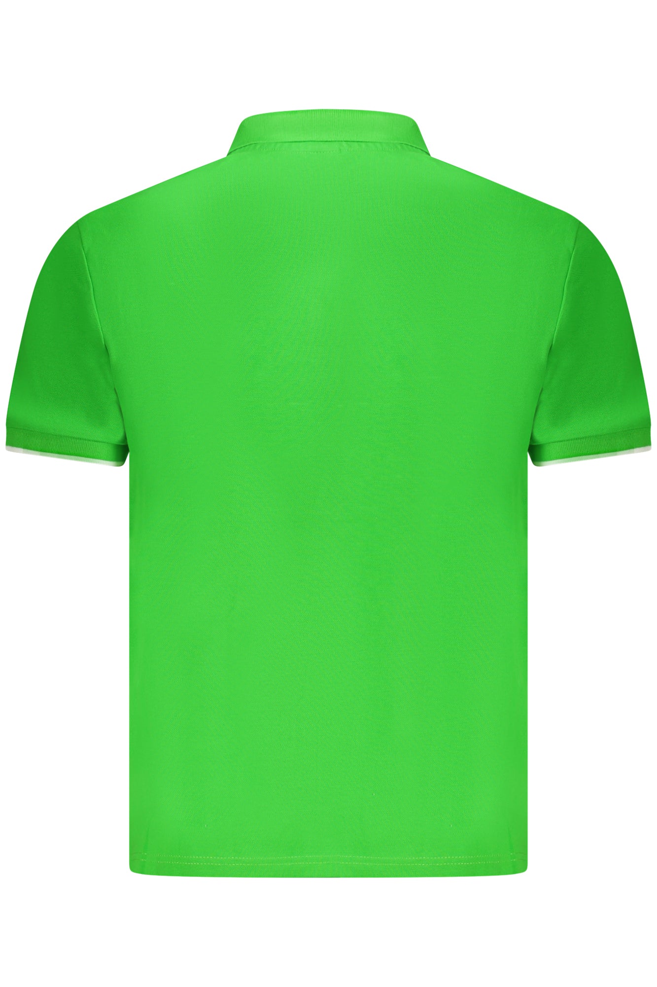 995014000_VE0432 – Grünes Herren-Poloshirt mit Kontrastdetails und Logo-Druck – Größe: S, M, L, XL, 2XL, 3XL – Farbe: Verde