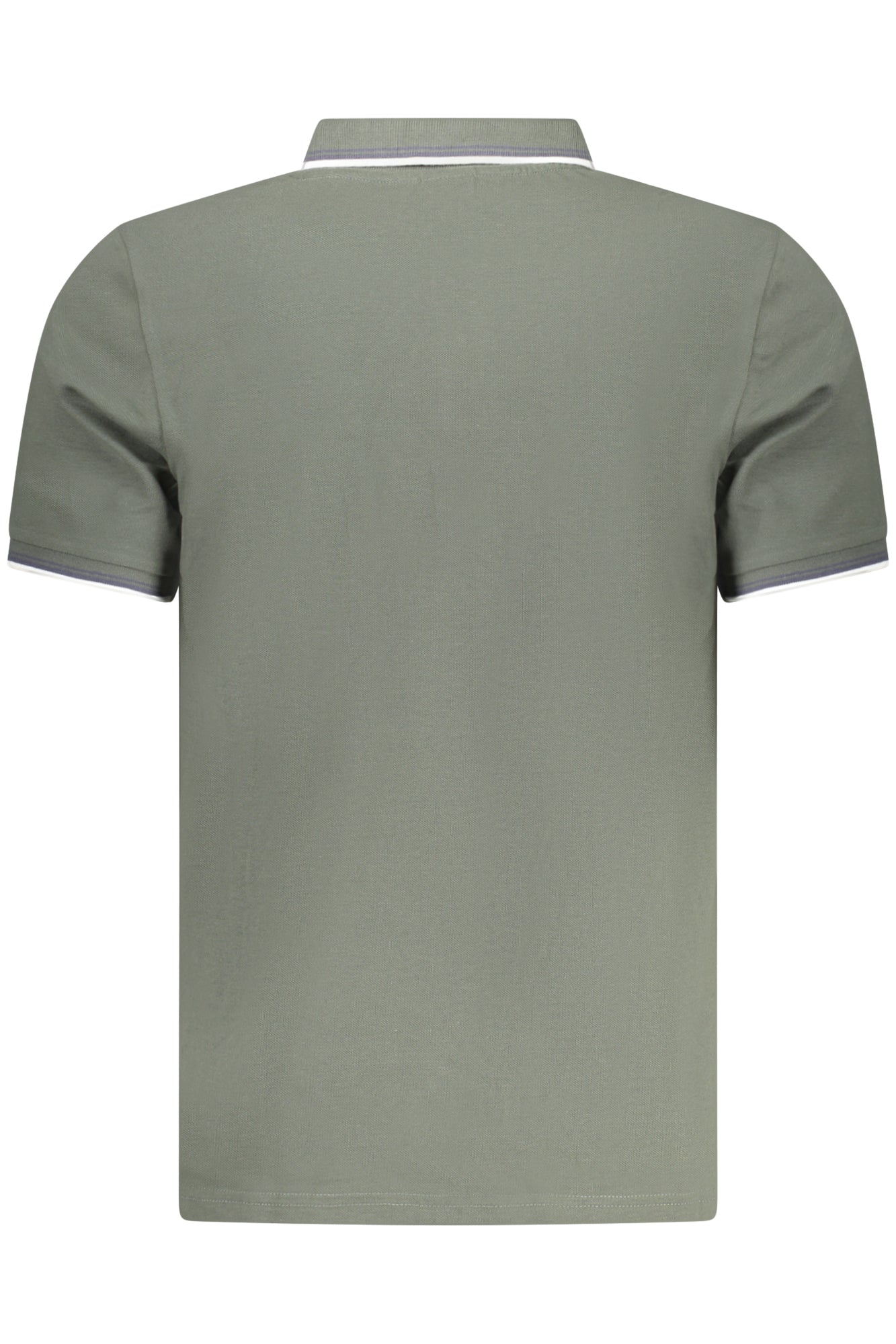 995029000_VE0419 – Herren Kurzarm-Poloshirt Grün mit Kontrastdetails und Logo – Größe: S, M, L, XL, 2XL, 3XL – Farbe: Verde