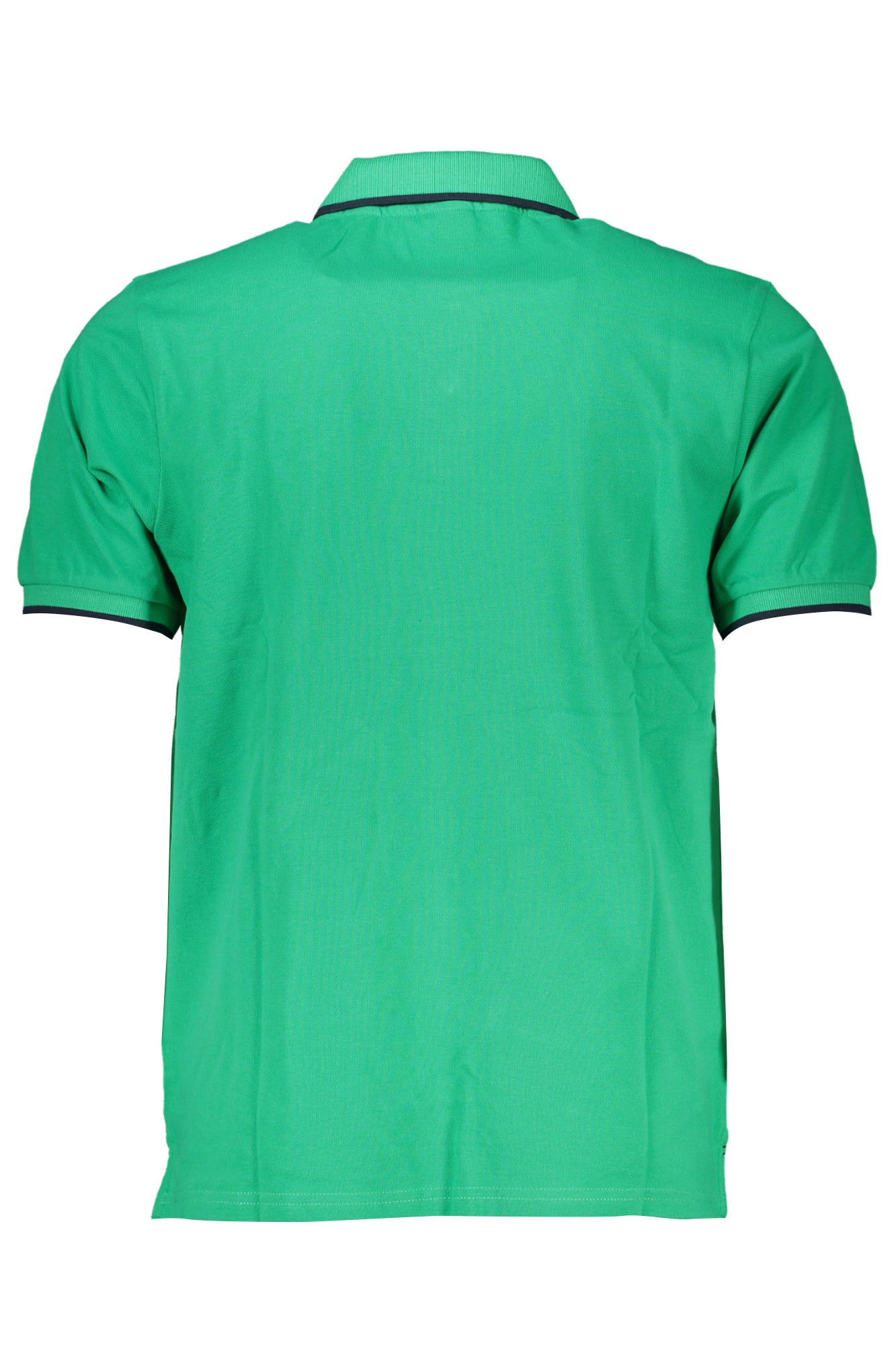 902827000_VE0409 – Herren Kurzarm-Poloshirt in Grün mit Kontrastdetails und Logo – Größe: S, M, XL – Farbe: Verde