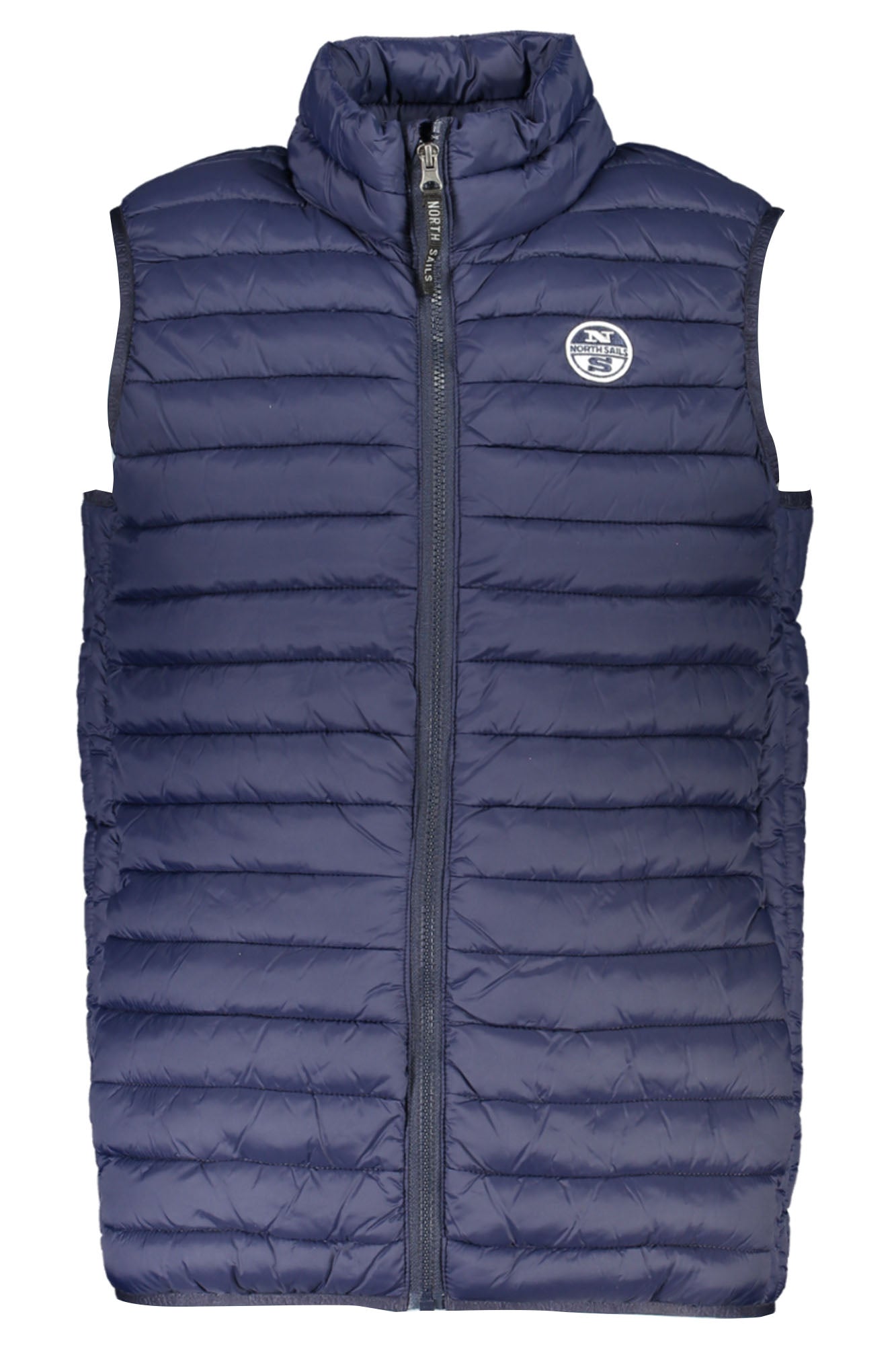 901230000_BL0802NAVY – Blaue Herrenweste: Ärmellos, mit 4 Taschen und Reißverschluss – Größe: 2XL, XL, M, L, S – Farbe: Blu