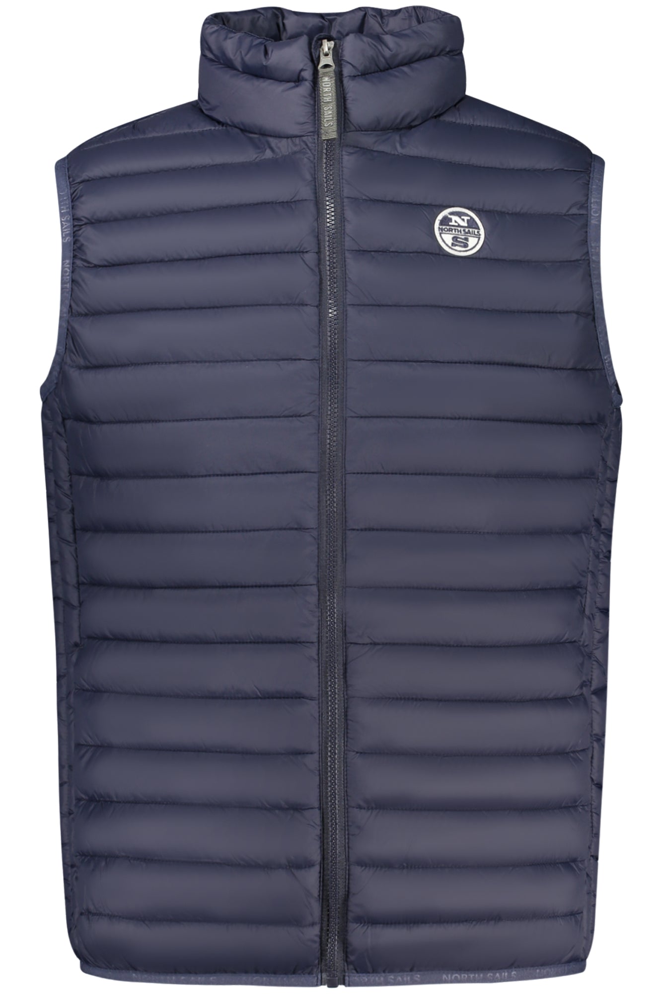 901200000_BL0802 – Blaue Herren-Wetterjacke ärmellos, leicht, mit 4 Taschen & Logo – Größe: S, M, L, XL, 2XL, 3XL – Farbe: Blu