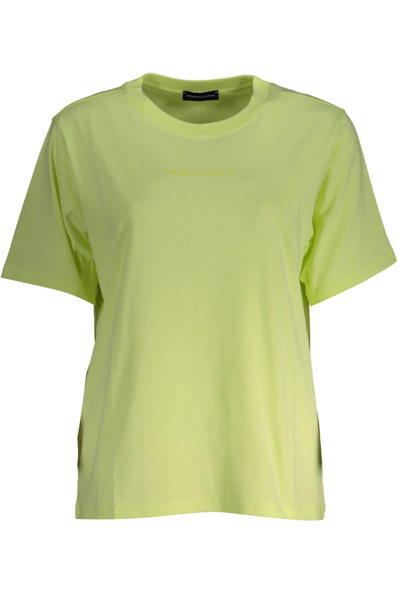 094200-000_GIALLO_0468 – Damen Kurzarm-T-Shirt Gelb aus Bio-Baumwolle mit Druckmotiv – Größe: XS – Farbe: Giallo