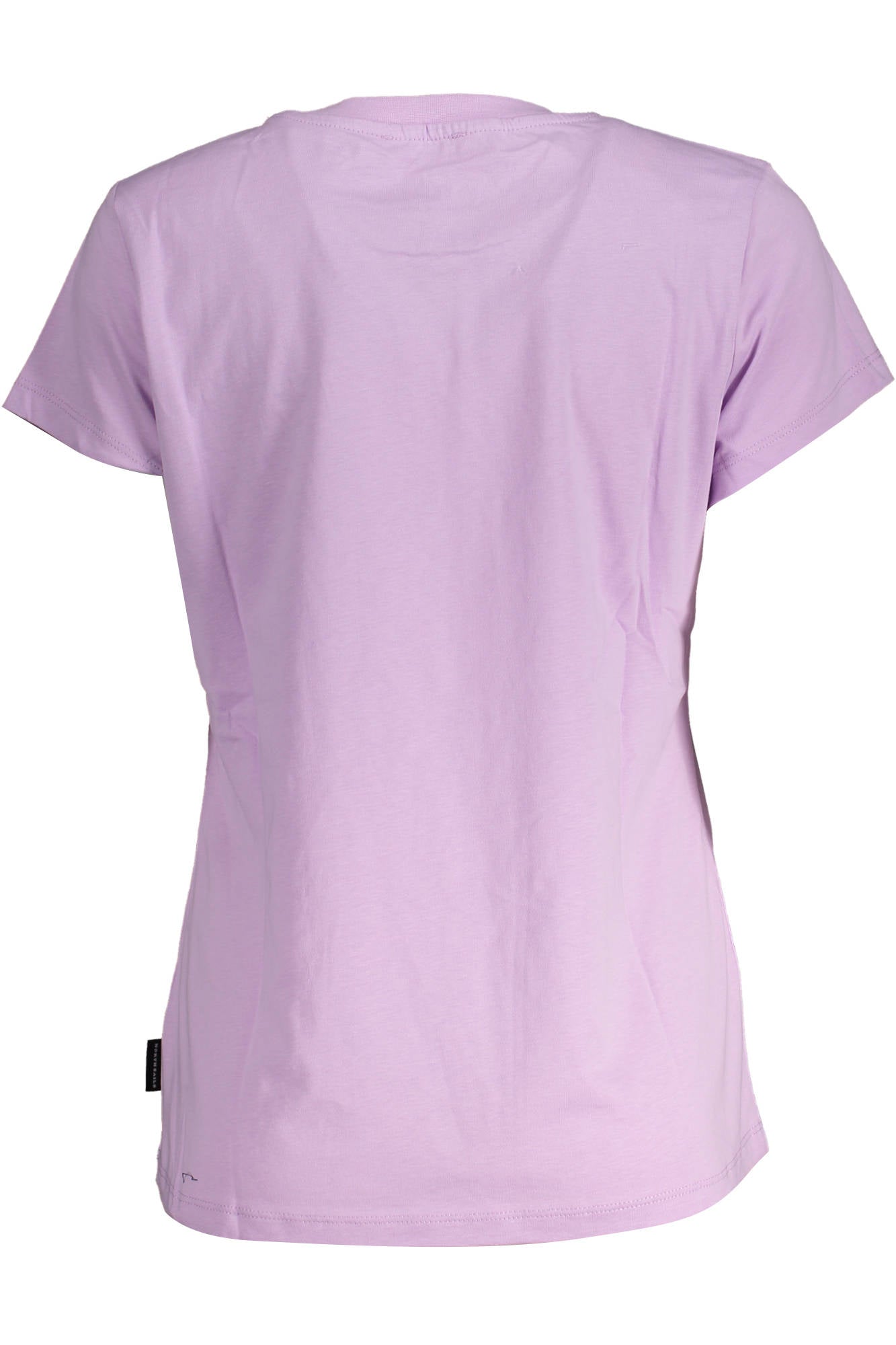094202-000_ROSA_0580 – Rosa Damen T-Shirt aus Bio-Baumwolle mit Stickerei und Logo – Größe: XS – Farbe: Rosa