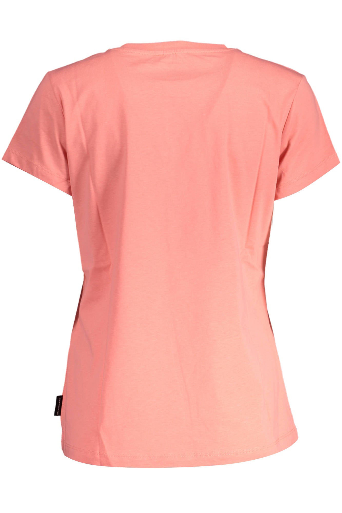 094202-000_ROSA_0166 – Rosa Damen T-Shirt aus Bio-Baumwolle mit Stickerei und Rundhals – Größe: XS, S – Farbe: Rosa