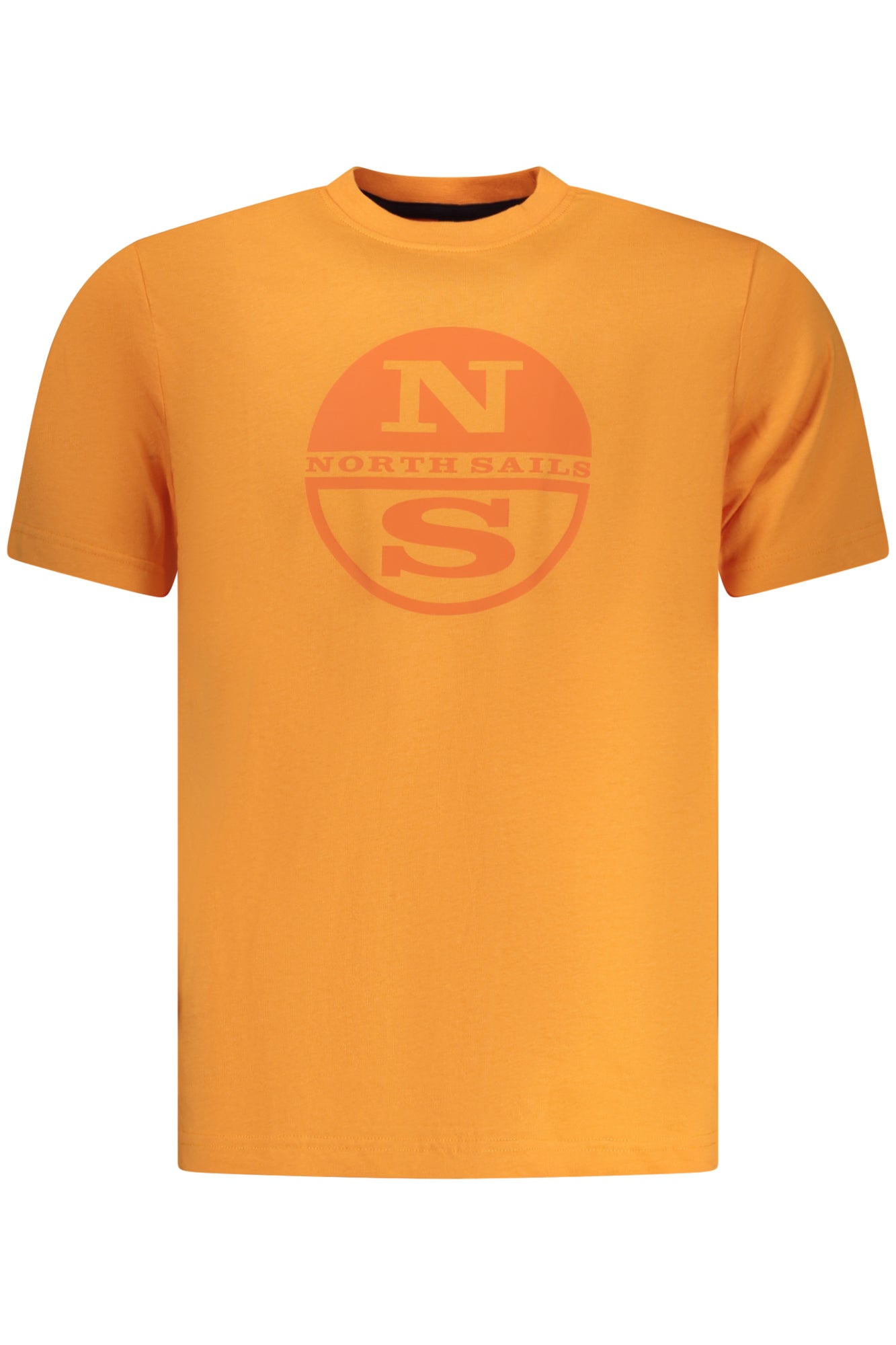 996043000_AR0723 – Herren Kurzarm T-Shirt Orange mit Rundhalsausschnitt und Print Design – Größe: S, M, L, XL, 2XL, 3XL – Farbe: Arancione