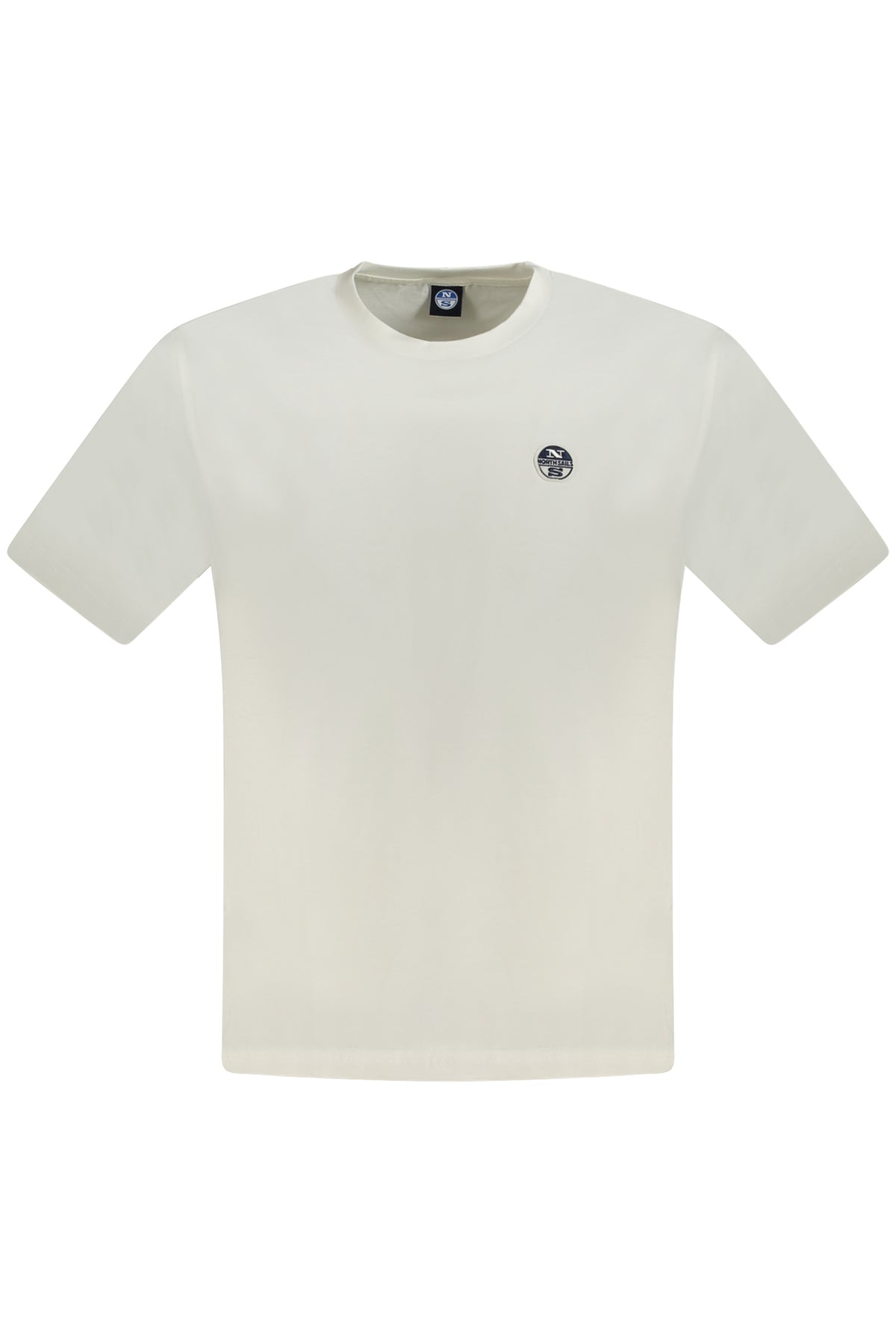 996016000_BI0101 – Herren Kurzarmhemd Weiß – Stilvoll mit Applikation und Rundhals – Größe: S, M, L, XL, 2XL, 3XL – Farbe: Bianco
