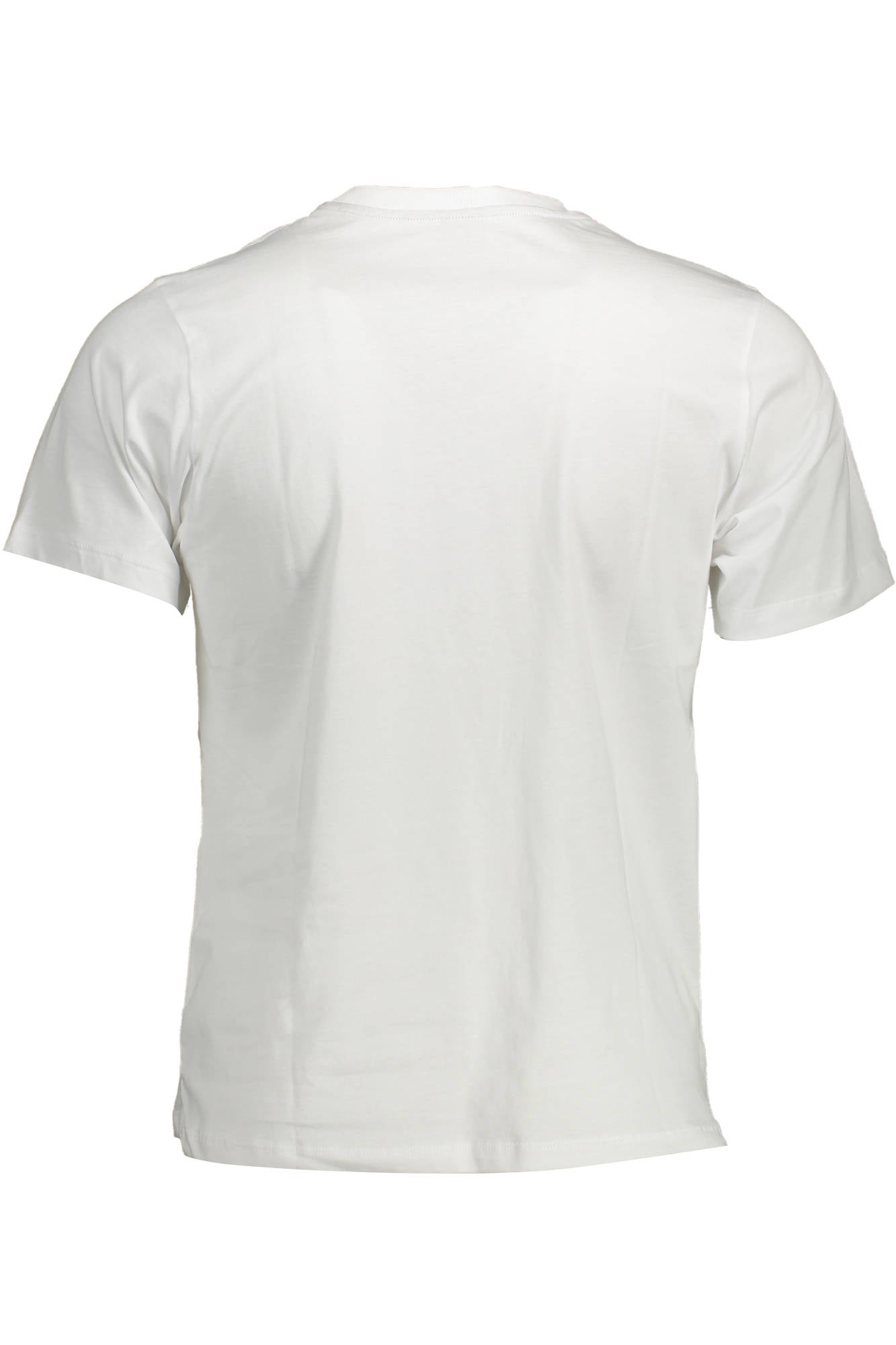 692792-000_BIANCO_0101 – Herren Kurzarm T-Shirt Weiß aus Naturfasern mit Rundhals und Druck – Größe: XL, 2XL – Farbe: Bianco