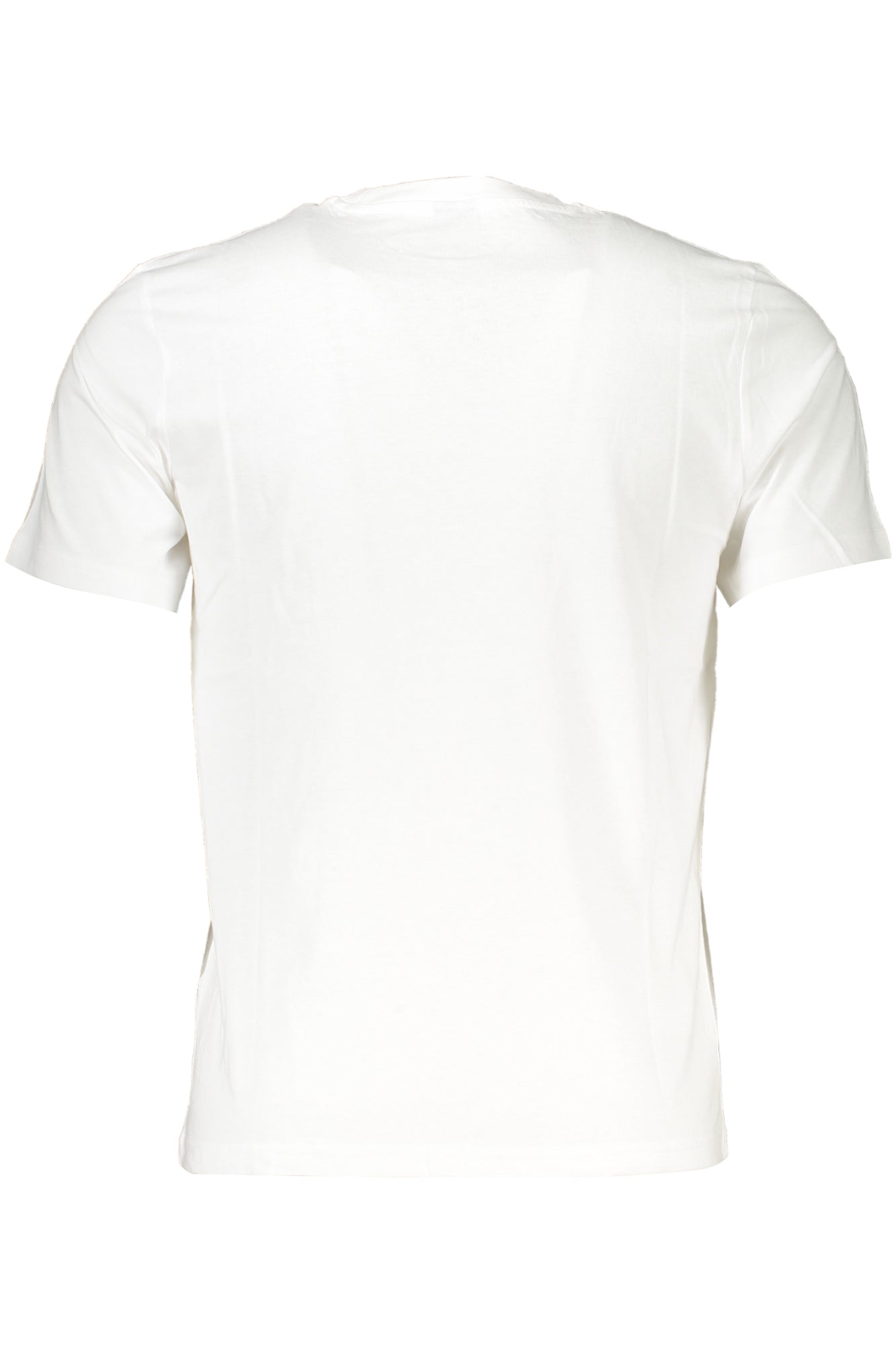 902838000_BI0101 – Herren Kurzarm Weißes T-Shirt mit Rundhals und Print-Details – Größe: S, M, L, XL, 2XL, 3XL – Farbe: Bianco