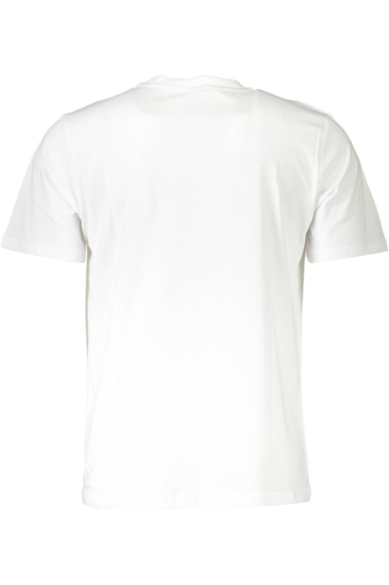 902503-000_BIANCO_0101 – Herren Weißes Kurzarm-T-Shirt mit Rundhalsausschnitt und Druck – Größe: M, L, XL, 2XL – Farbe: Bianco