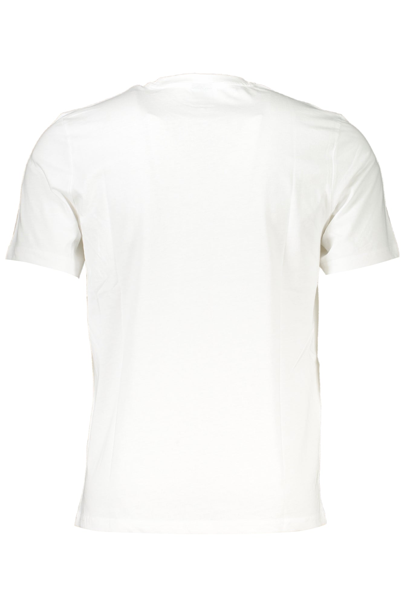 902833000_BI0101 – Weißes Herren T-Shirt mit Druck und Rundhals – Sportliche Eleganz – Größe: S, M, L, XL, 2XL, 3XL – Farbe: Bianco