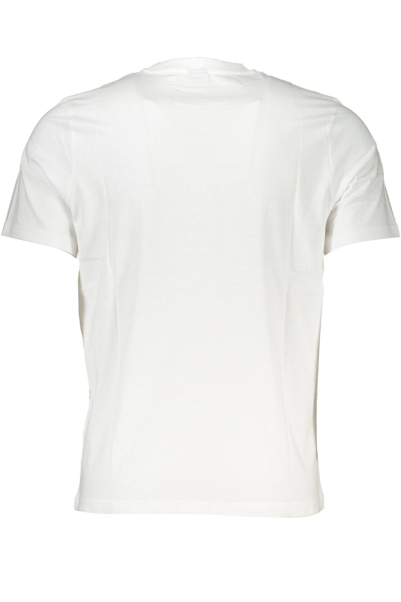 902831000_BI0101 – Herren Weißes Kurzarm T-Shirt mit Rundhals & Applikation-Detail – Größe: S, M, L, XL, 2XL, 3XL – Farbe: Bianco
