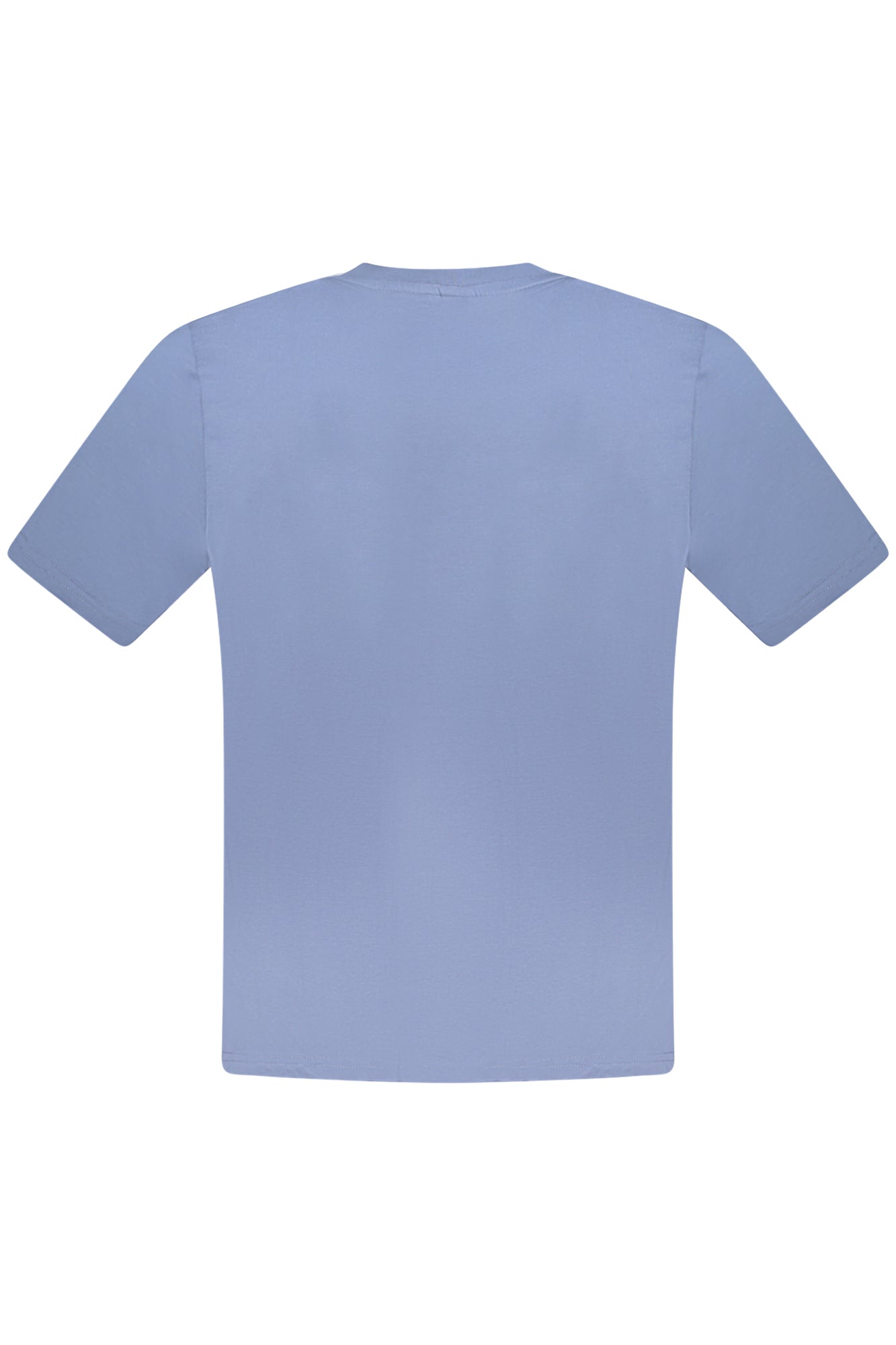 996017000_BL0772 – Herren Kurzarm T-Shirt, blau mit Rundhals und Logo-Druck – Größe: S, M, L, XL, 2XL, 3XL – Farbe: Blu