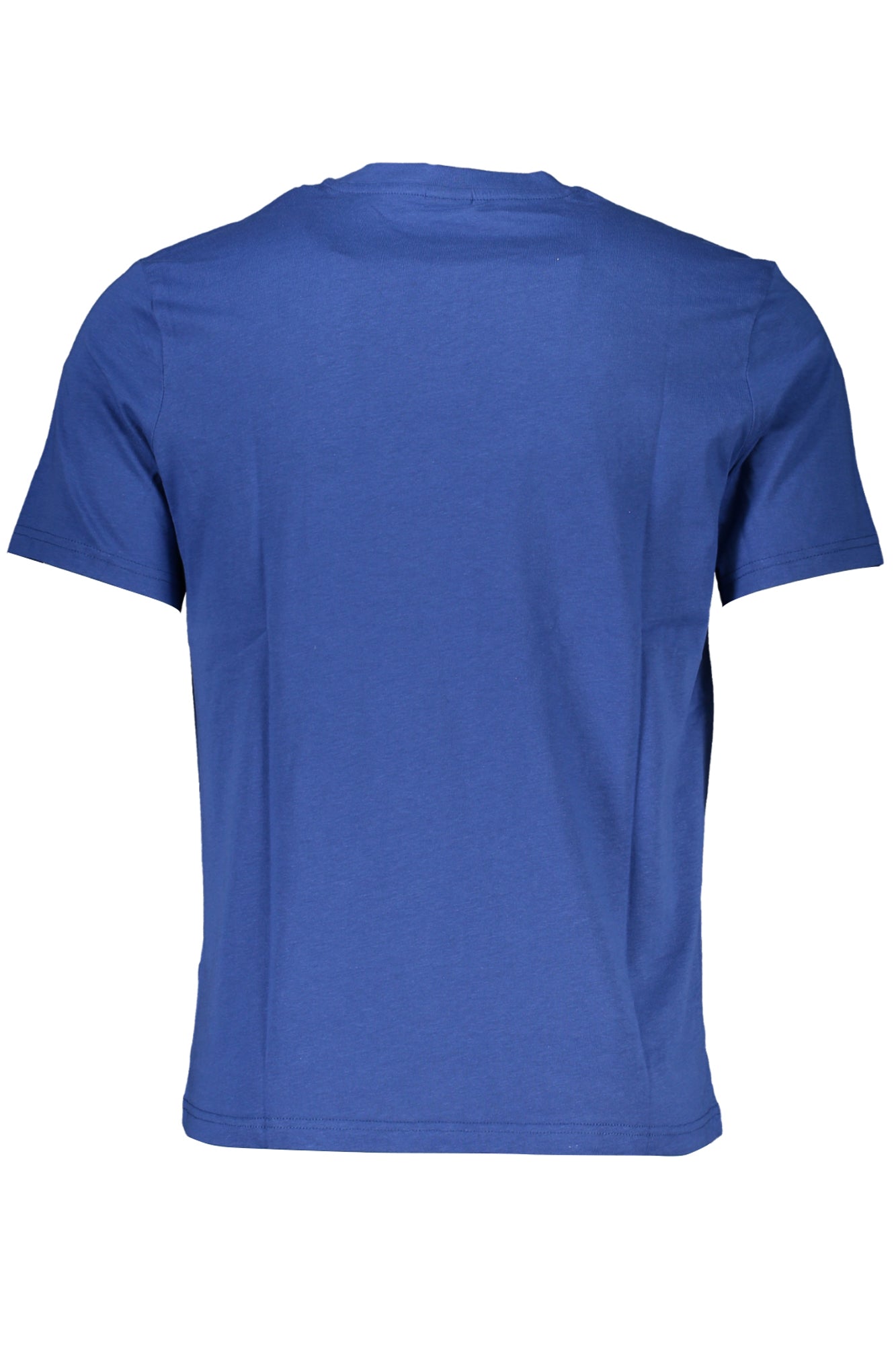 902834000_BL0790 – Herren T-Shirt Blau mit Rundhalsausschnitt und Print-Design – Größe: S, M, L, XL, 2XL, 3XL – Farbe: Blu