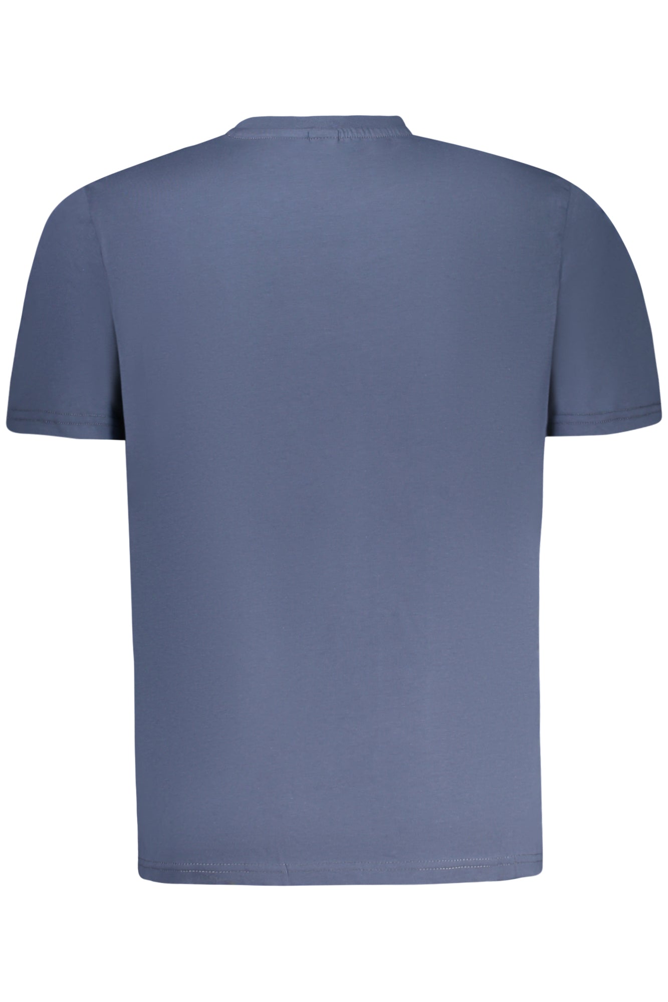 996019000_BL0772 – Herren Kurzarm-T-Shirt Blau mit Logo-Print – Rundhals Komfort – Größe: M, L, XL, S, 2XL, 3XL – Farbe: Blu