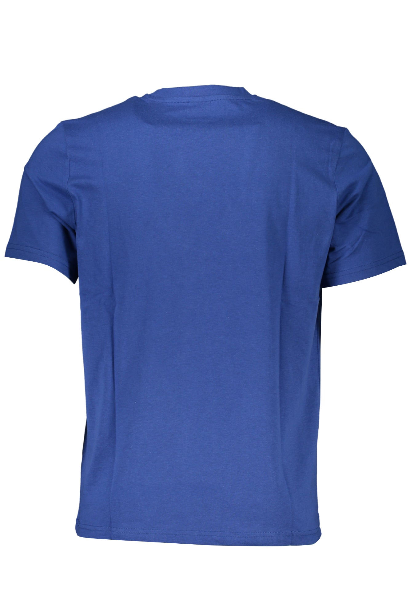 902832000_BL0790 – Herren Kurzarm T-Shirt Blau mit Logo-Druck und Rundhalsausschnitt – Größe: S, M, L, XL, 2XL, 3XL – Farbe: Blu