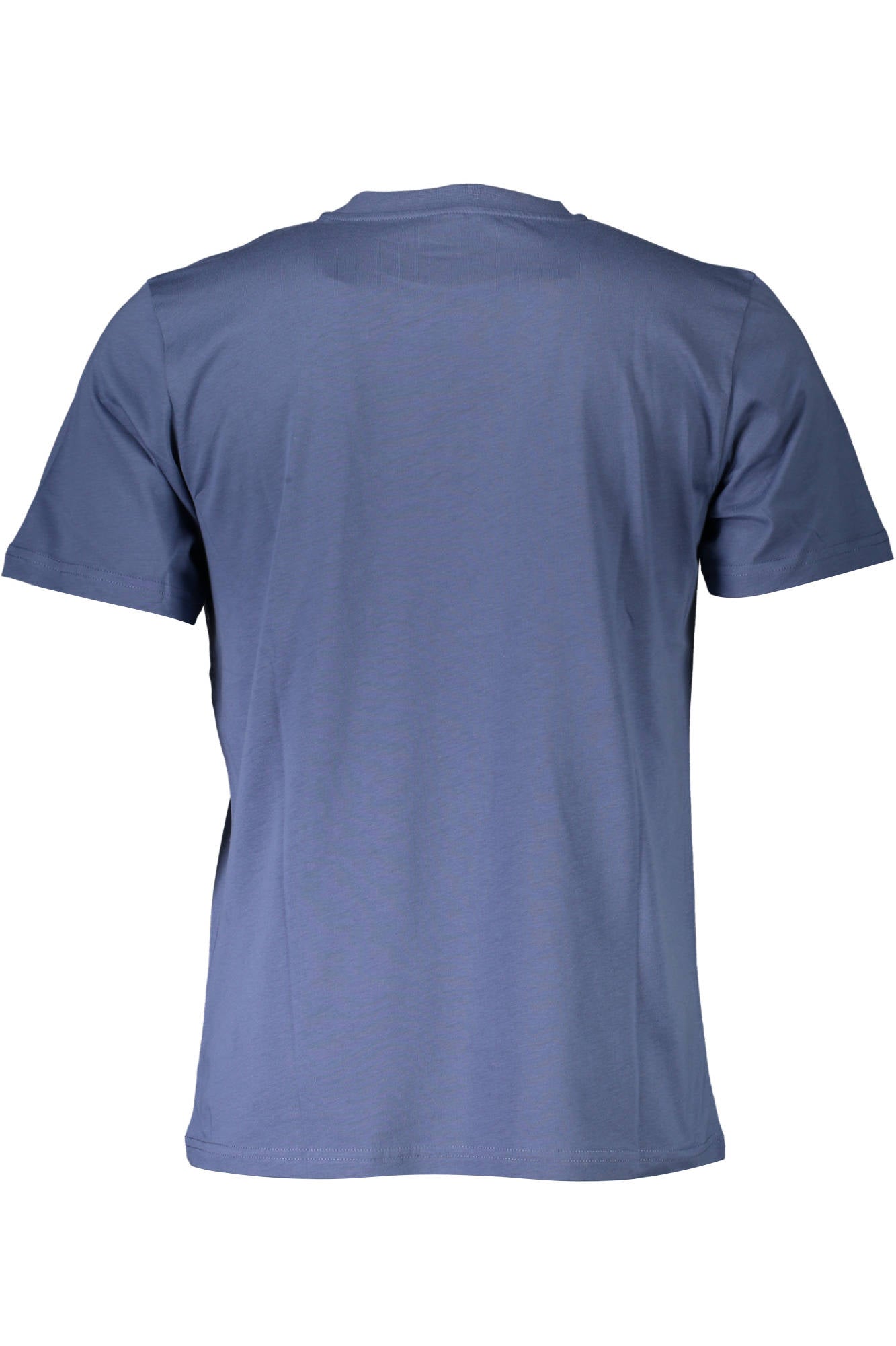 902503-000_BLU_0772 – Kurzarm Herren T-Shirt Blau mit Rundhalsausschnitt und Druck – Größe: M, L – Farbe: Blu