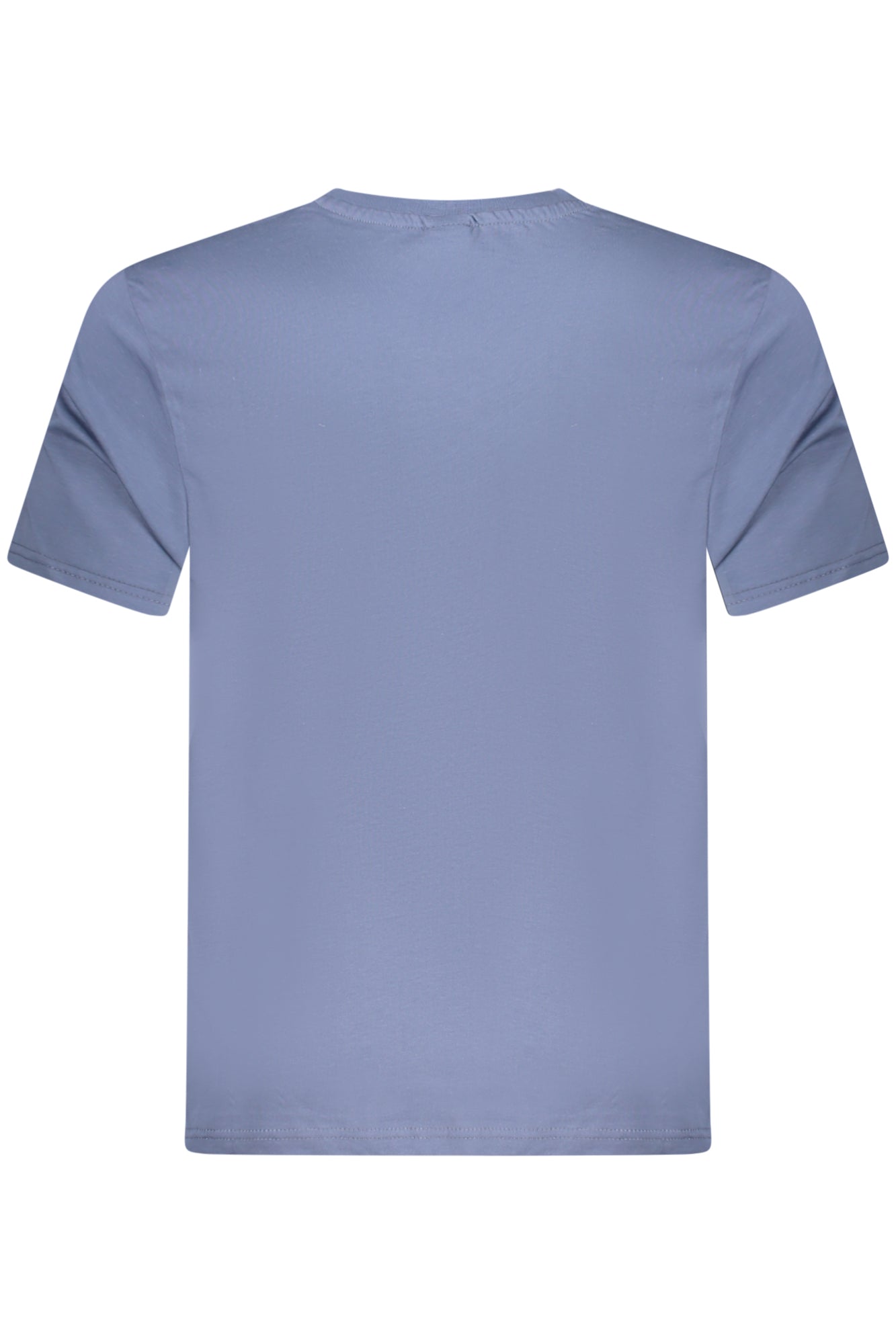 996026000_BL0772 – Blaues Herren Kurzarm-T-Shirt mit Rundhals und Logo-Druck – Größe: S, M, L, XL, 2XL, 3XL – Farbe: Blu