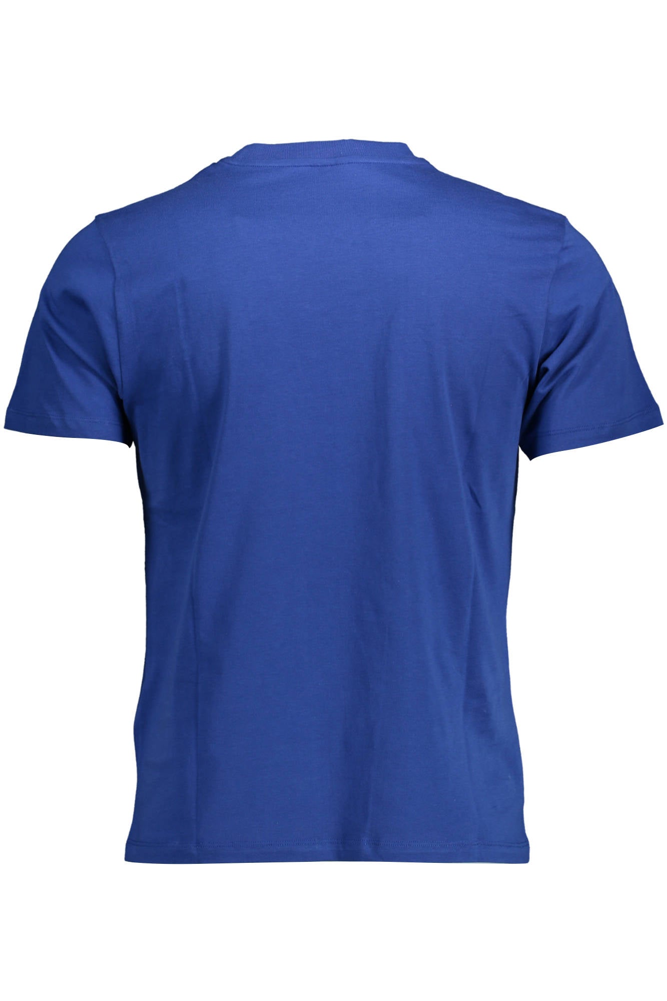 692793-000_BLU_0790 – Herren T-Shirt Blau: Kurzarm, Rundhals, Natürliche Fasern, Print – Größe: XL, 2XL – Farbe: Blu