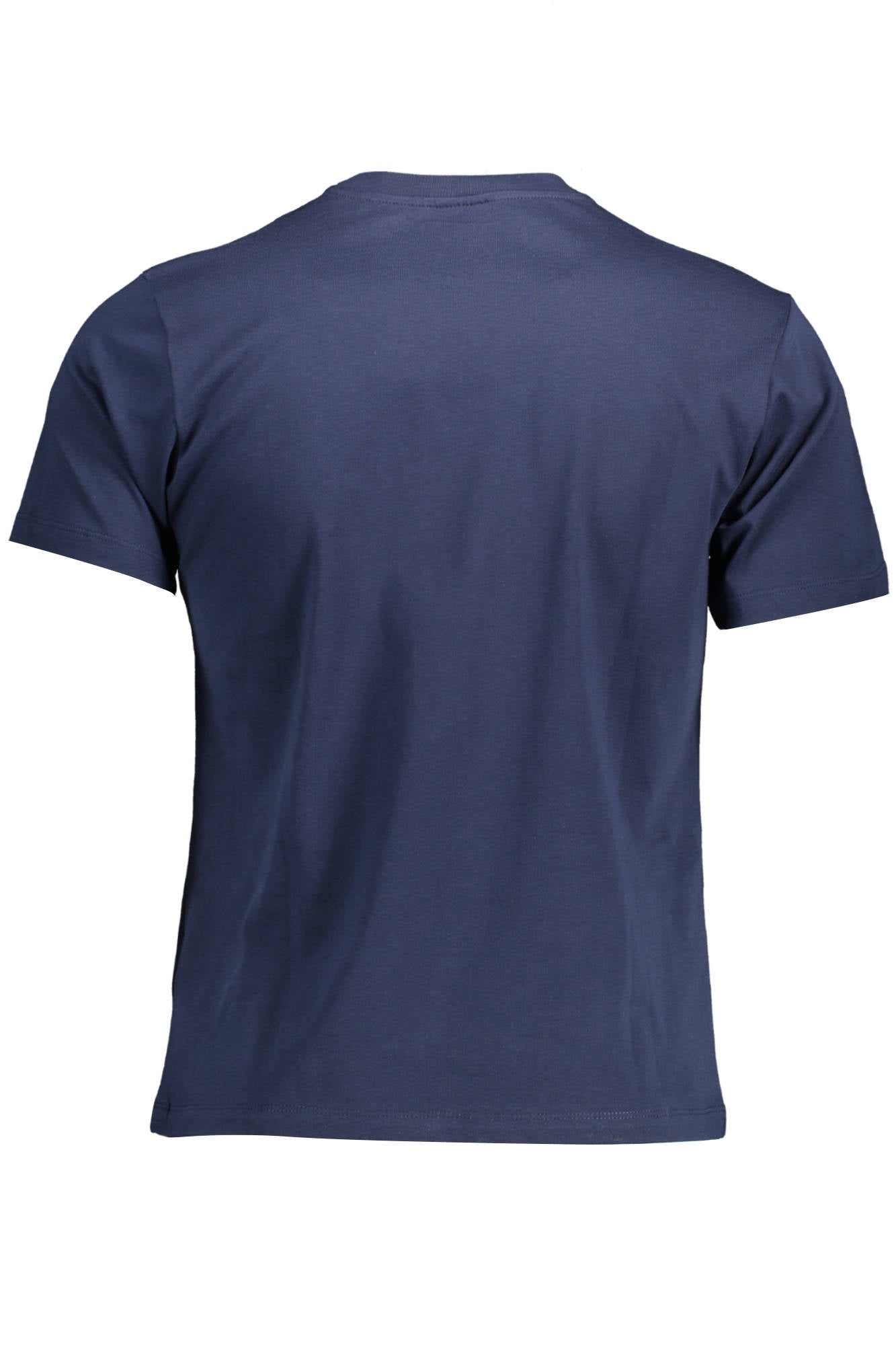692792-000_BLU_0802 – Herren Kurzarm T-Shirt Blau aus Naturfasern mit Aufdruck und Logo – Größe: XL, L – Farbe: Blu