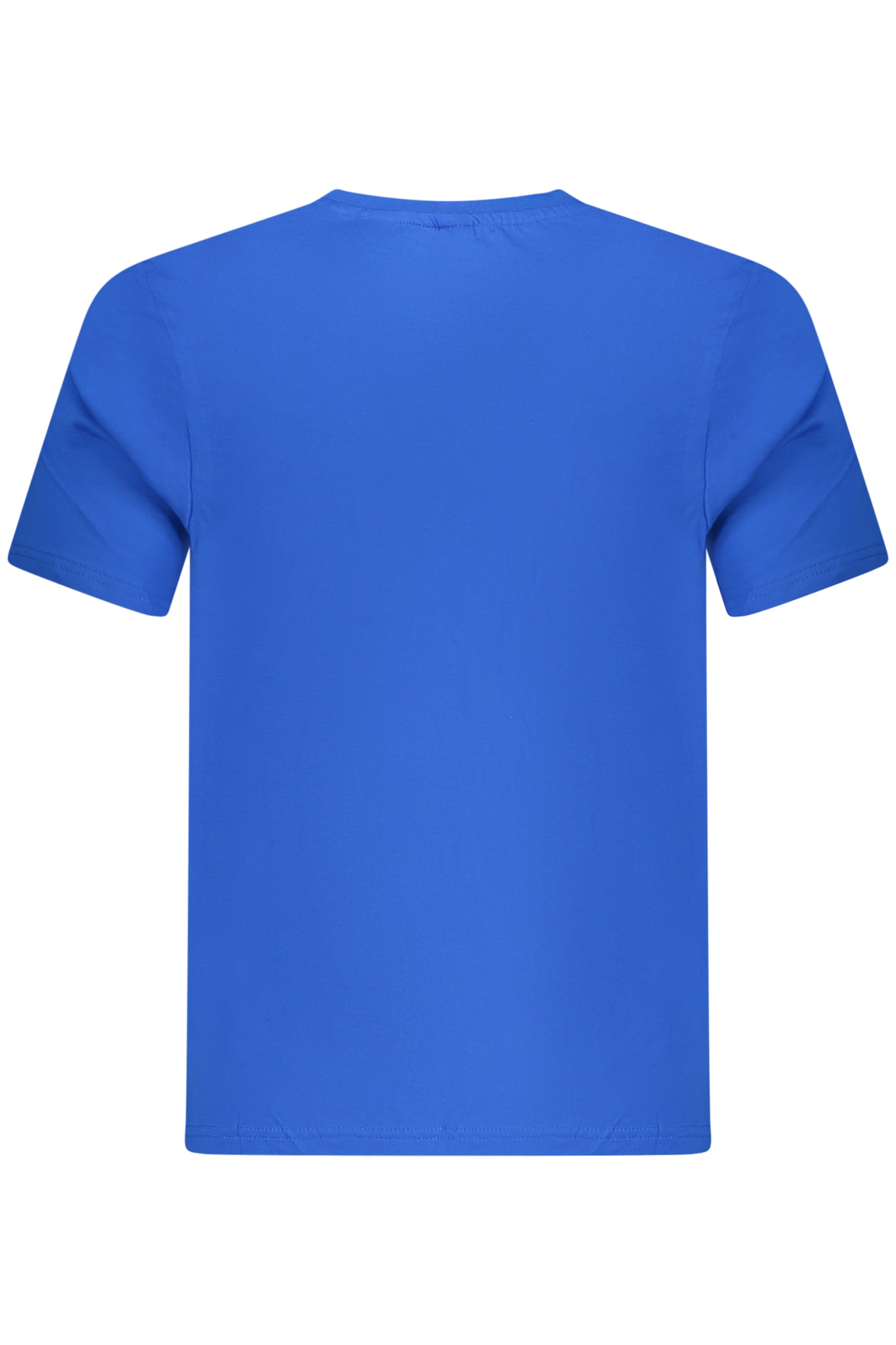 996026000_BL0760 – Blaues Kurzarm-T-Shirt für Herren mit Rundhals und coolem Druck – Größe: S, M, L, XL, 2XL, 3XL – Farbe: Blu