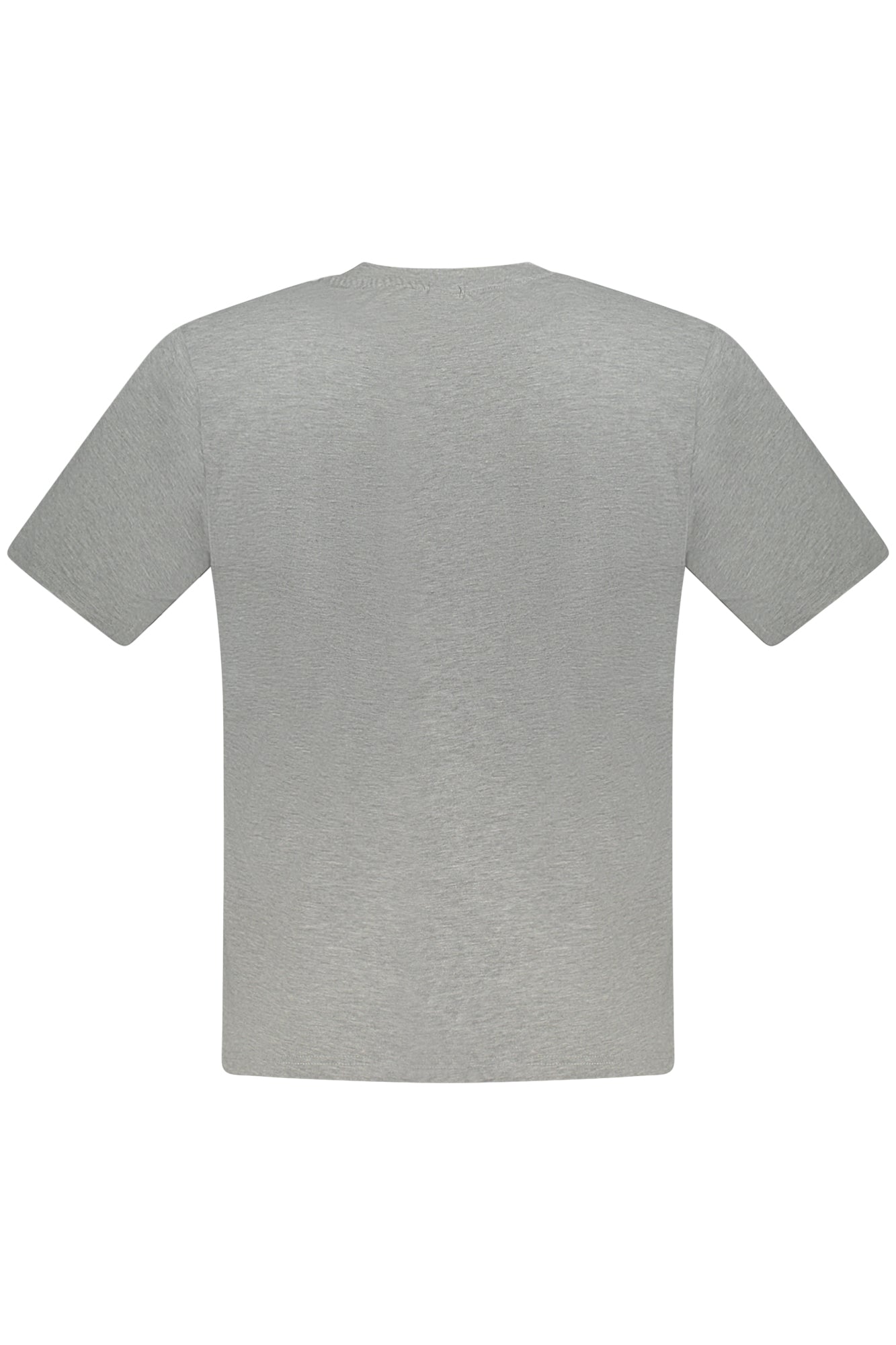 996020000_GR0926 – Graues Herren Kurzarm-T-Shirt mit Rundhals und stilvollem Druck – Größe: S, M, L, XL, 2XL, 3XL – Farbe: Grigio
