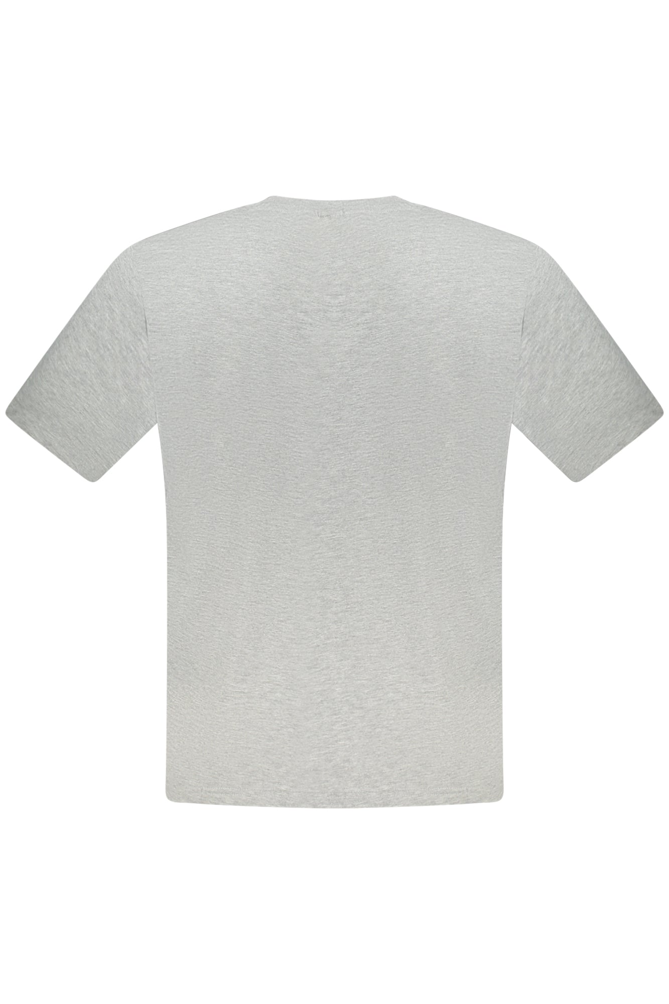 996022000_GR0926 – Graues Herren Kurzarm T-Shirt mit Rundhals und Logo-Druck – Größe: S, M, L, XL, 2XL, 3XL – Farbe: Grigio