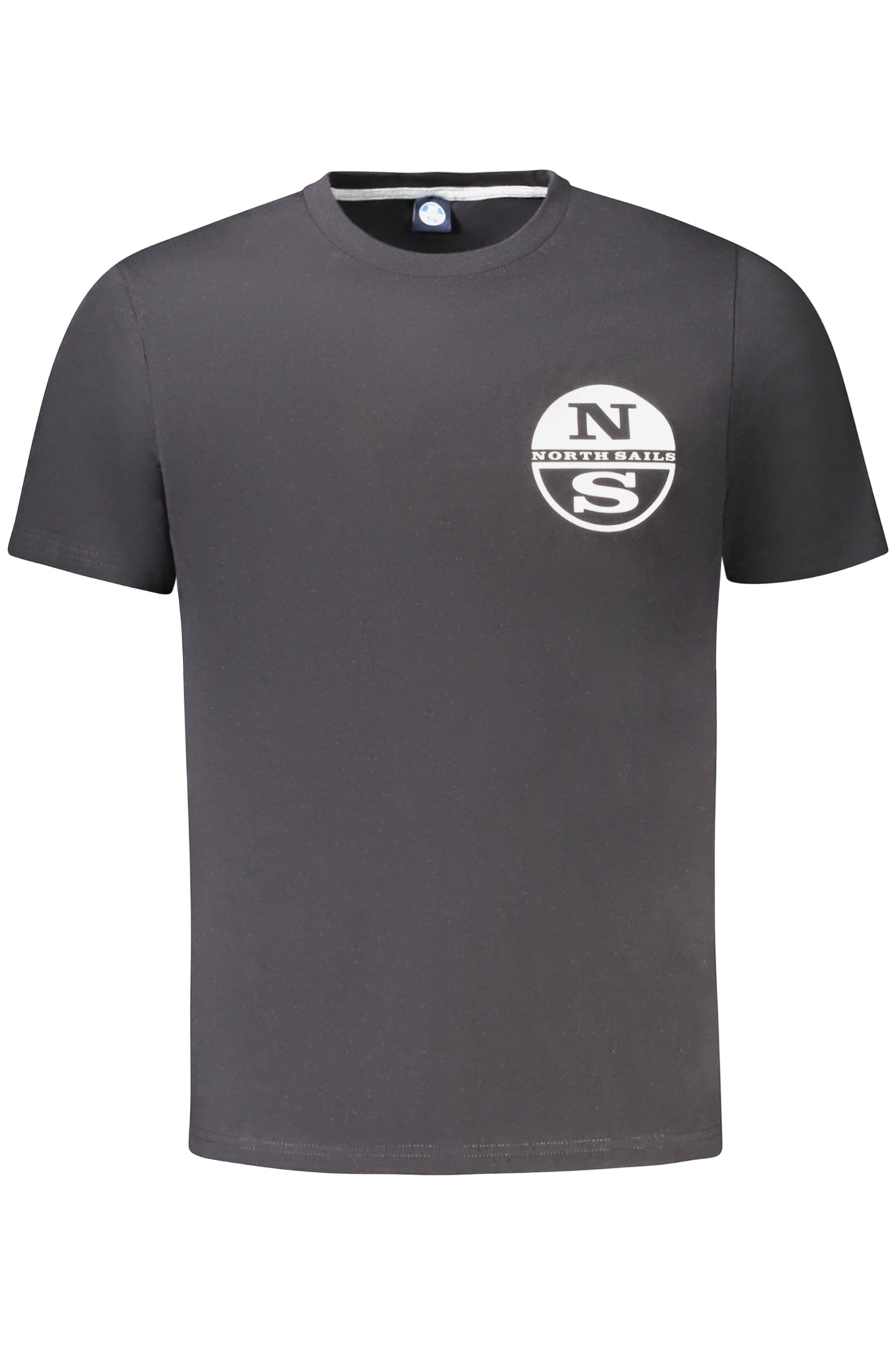 996024000_NE0999 – Hochwertiges Schwarzes Herren T-Shirt mit Print und Rundhals – Größe: S, M, L, XL, 2XL, 3XL – Farbe: Nero