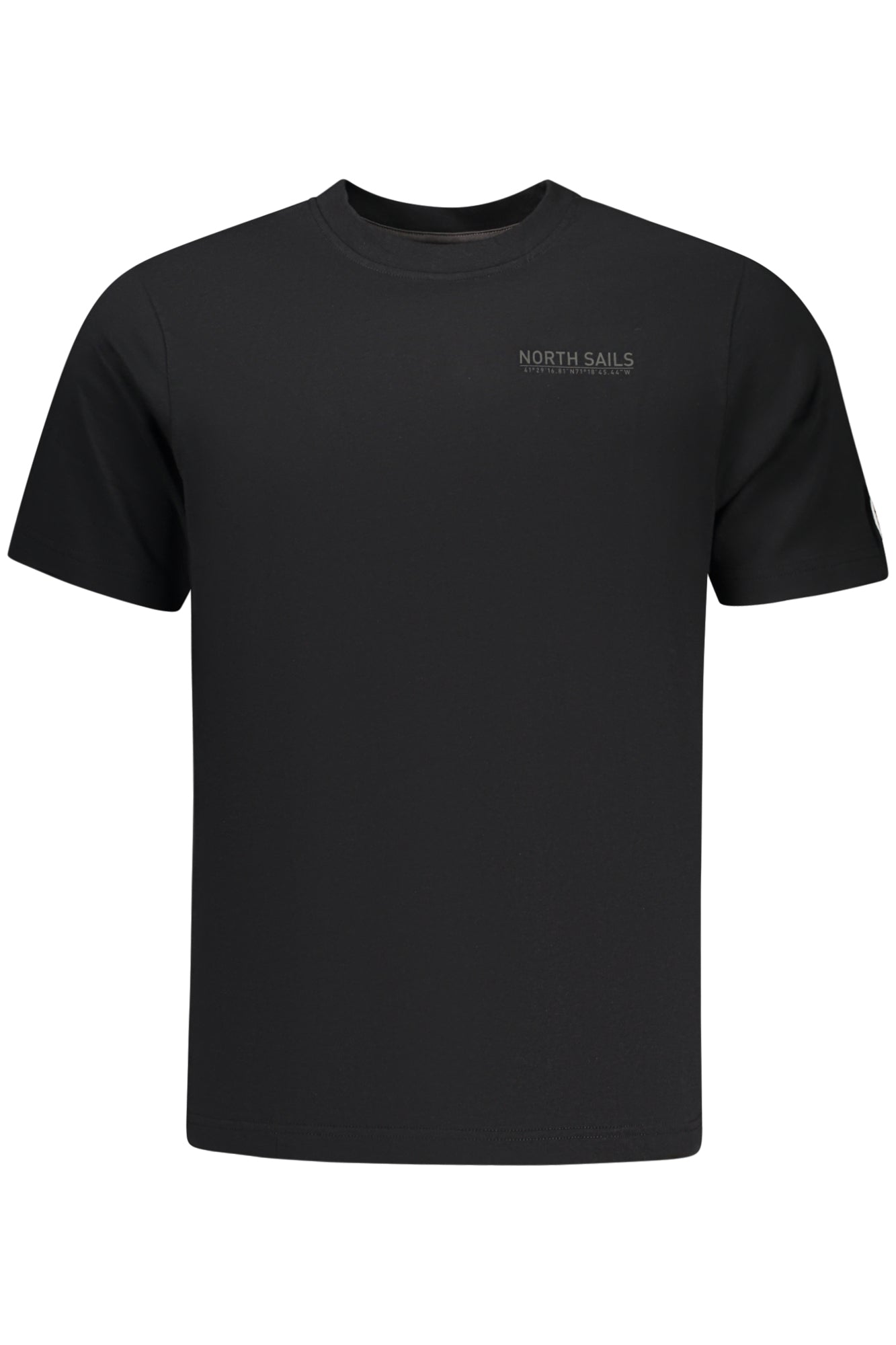 996042000_NE0999 – Schwarzes Herren T-Shirt mit Rundhalsausschnitt und Logo-Druck – Größe: S, M, L, XL, 2XL, 3XL – Farbe: Nero