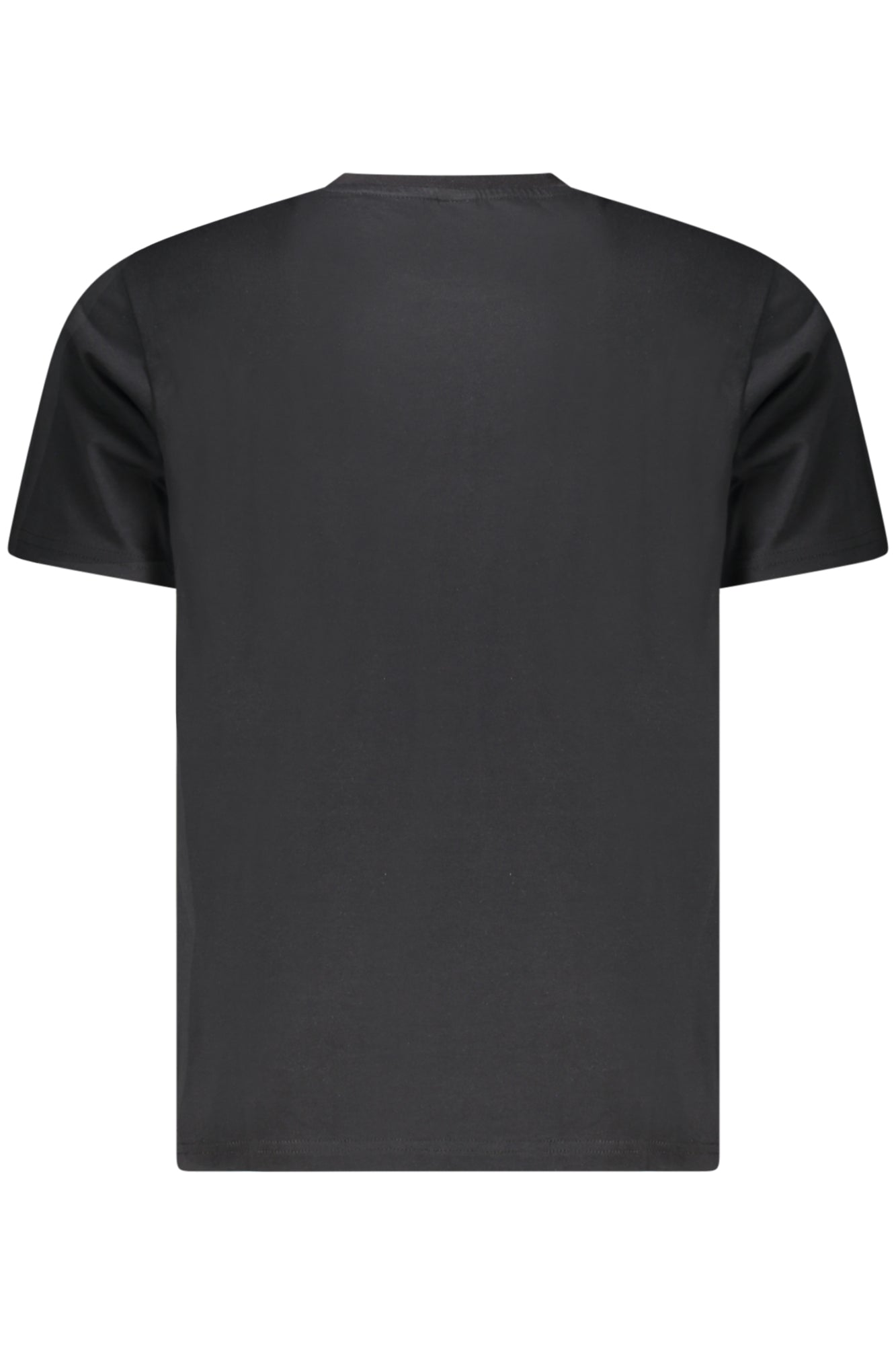 996016000_NE0999 – Herren Kurzarm T-Shirt Schwarz mit Rundhals und Logo-Applikation – Größe: S, M, L, XL, 2XL, 3XL – Farbe: Nero