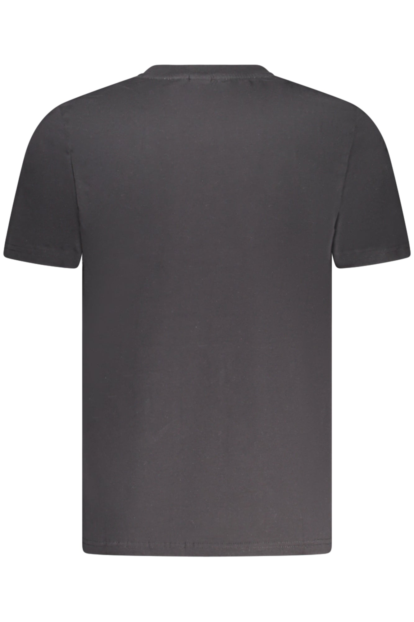 996020000_NE0999 – Schwarzes Herren T-Shirt mit Rundhals und Druckmotiv, Kurzarm-Style – Größe: S, M, L, XL, 2XL, 3XL – Farbe: Nero