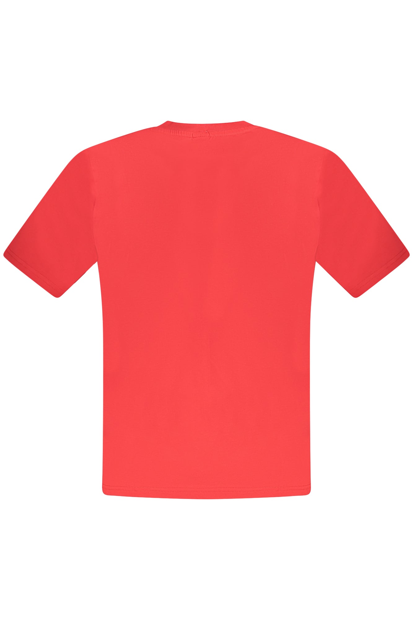 996022000_RO0230 – Herren Kurzarm T-Shirt Rot mit Rundhals & Logo Druck – Größe: S, M, L, XL, 2XL, 3XL – Farbe: Rosso