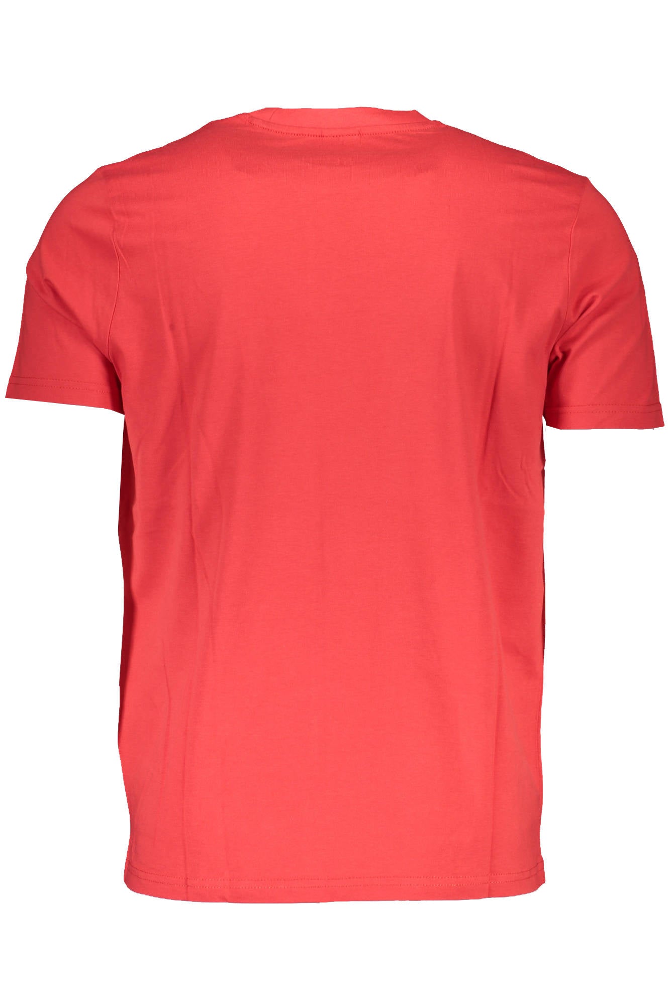 902477-000_ROSSO_0236 – Herren Kurzarm T-Shirt Rot mit Rundhals & Logo Applikation – Größe: 2XL, XL – Farbe: Rosso