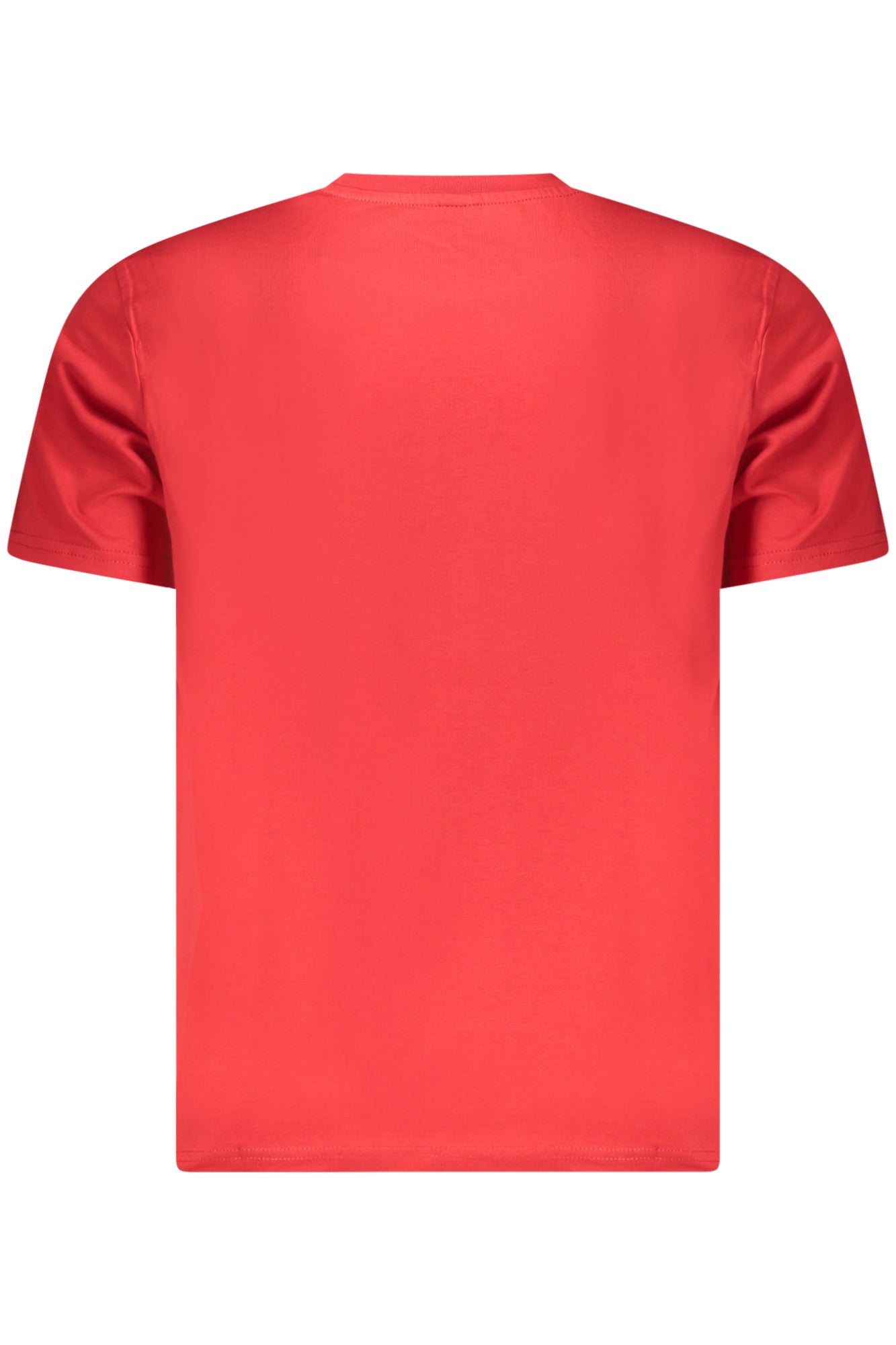 996027000_RO0230 – Kurzarm-Herren-T-Shirt in Rot mit Rundhals und Logodruck – Größe: S, M, L, XL, 2XL, 3XL – Farbe: Rosso