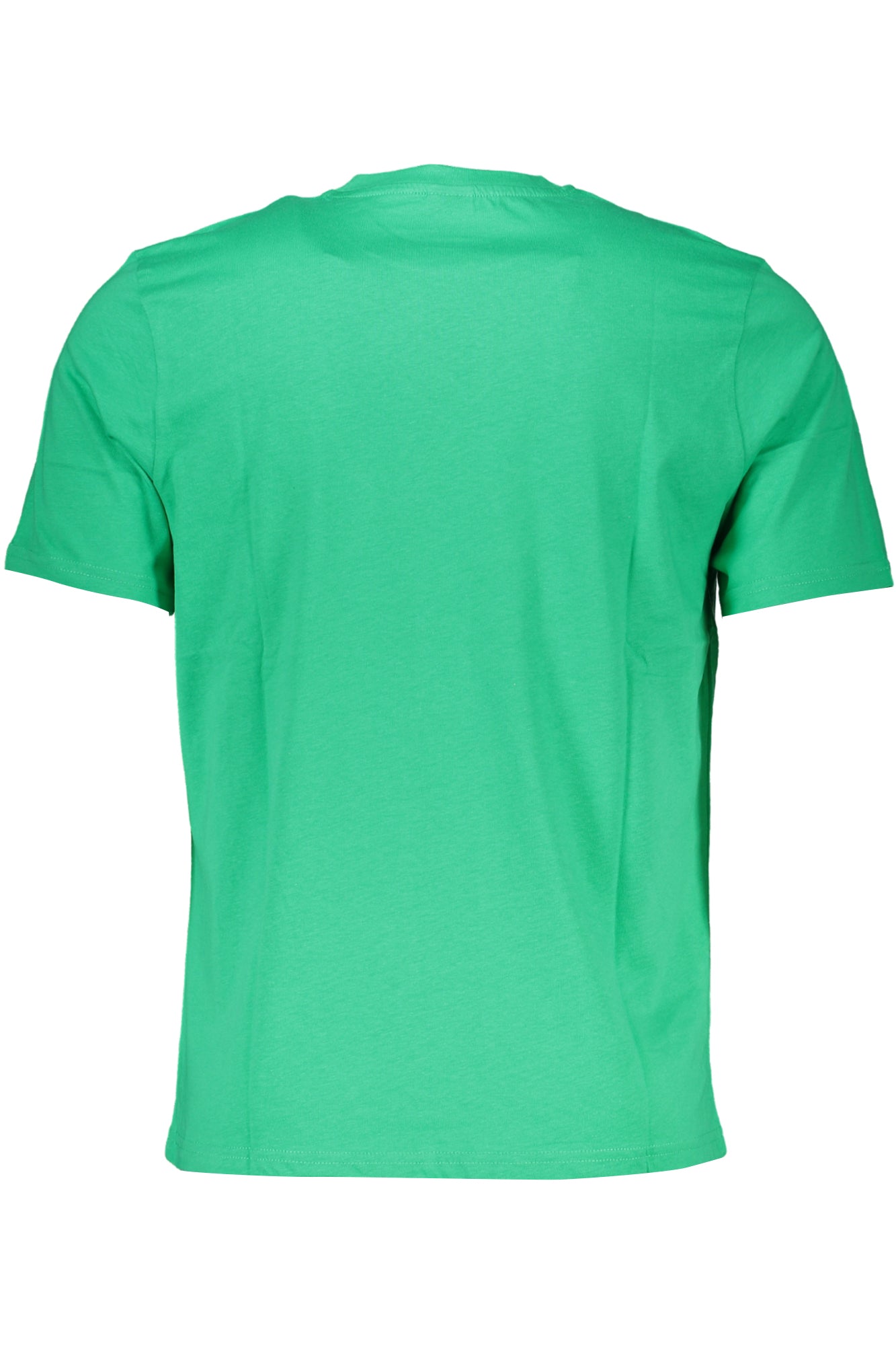 902839000_VE0409 – Grünes Herren Kurzarm-T-Shirt mit Rundhals und Logo-Druck – Größe: M, L, XL, 2XL, 3XL – Farbe: Verde