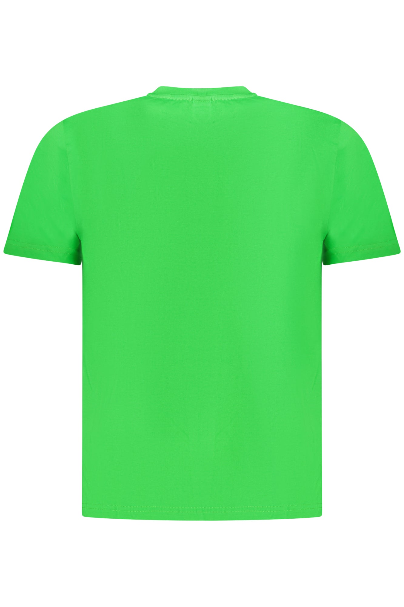 996016000_VE0432 – Grünes Kurzarm Herren T-Shirt mit Rundhals und Applikation – Größe: S, M, L, XL, 2XL, 3XL – Farbe: Verde