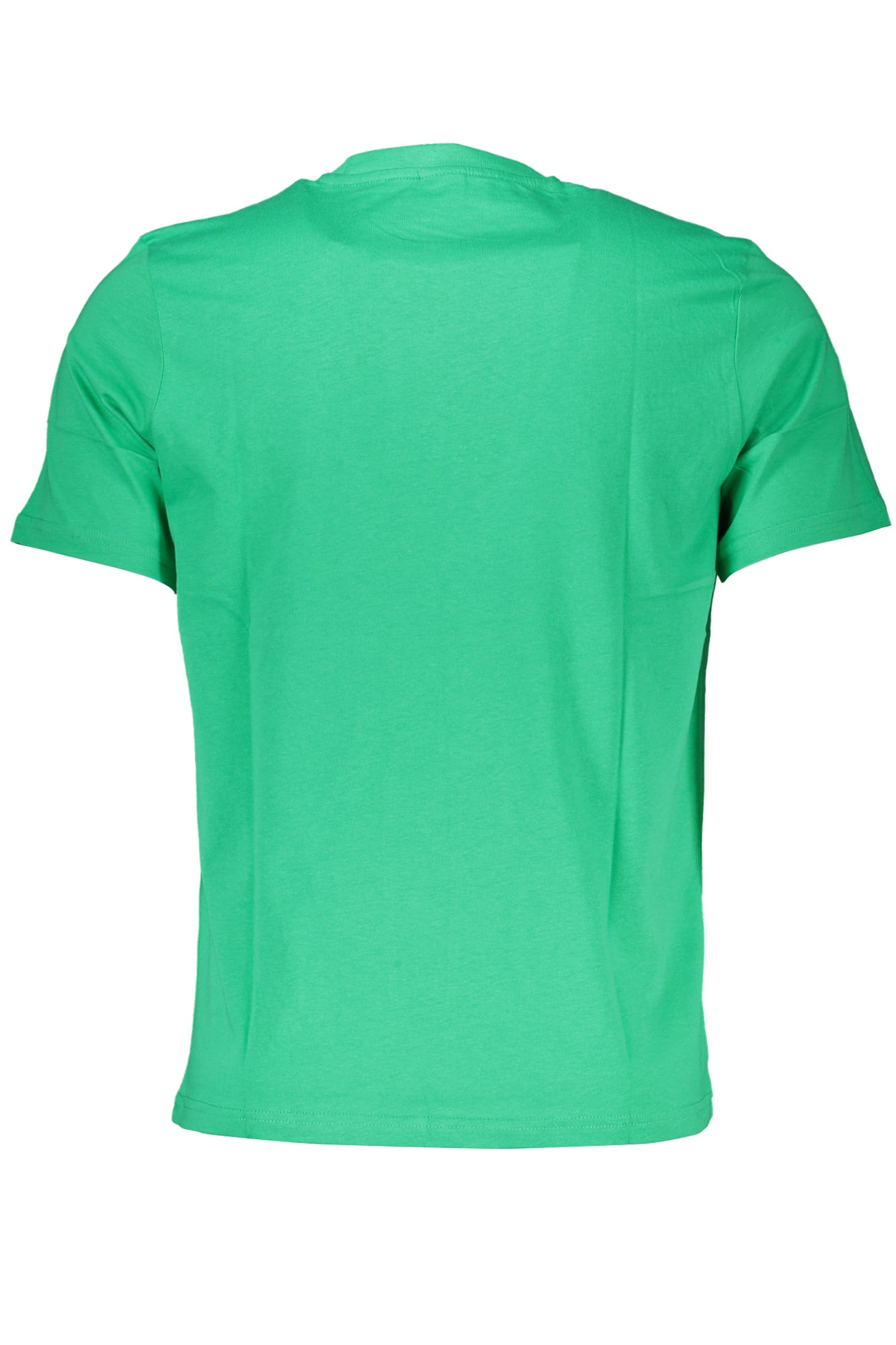 902835000_VE0409 – Grünes Herren T-Shirt mit Rundhalsausschnitt und Logo-Print, Kurzarm – Größe: S, M, L, XL, 2XL, 3XL – Farbe: Verde
