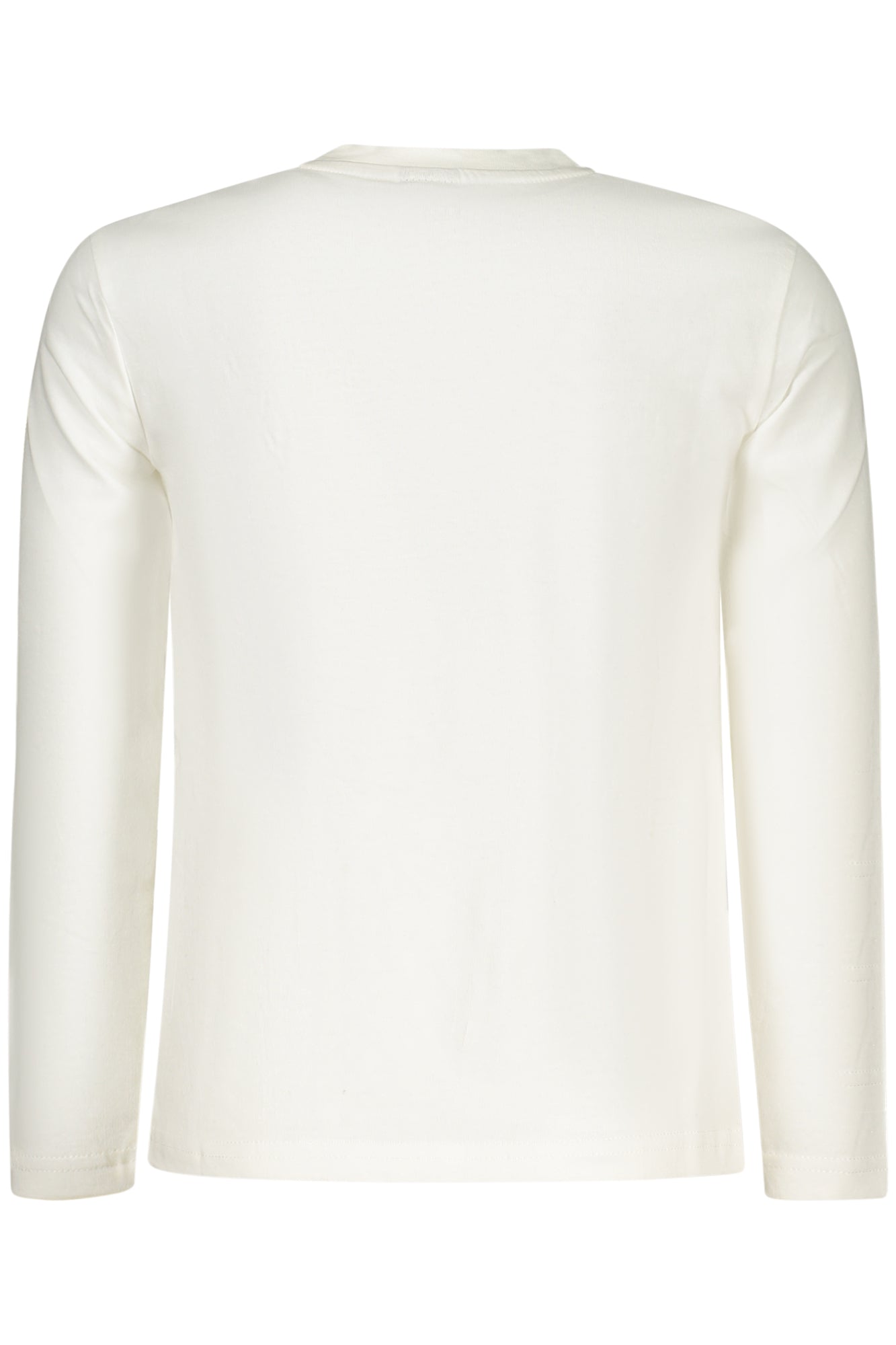 795231000_BI0105 – Nachhaltiges Kinder-Langarmshirt in Weiß mit Logo & Applikation – Größe: 6A, 8A, 10A, 12A, 14A – Farbe: Bianco