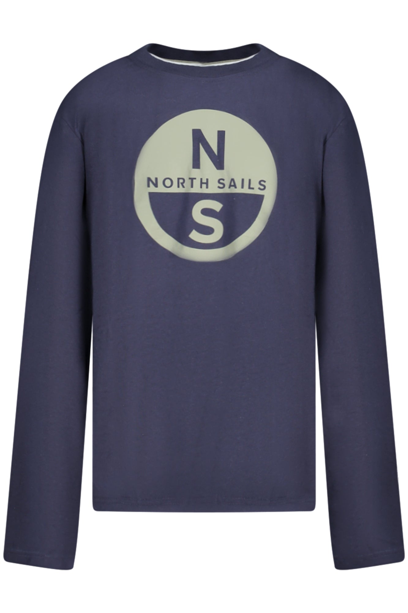 795230000_BL0802 – Blaues Kinder Langarmshirt mit Rundhals & Logo – Ocean Positive – Größe: 6A, 8A, 10A, 12A, 14A – Farbe: Blu