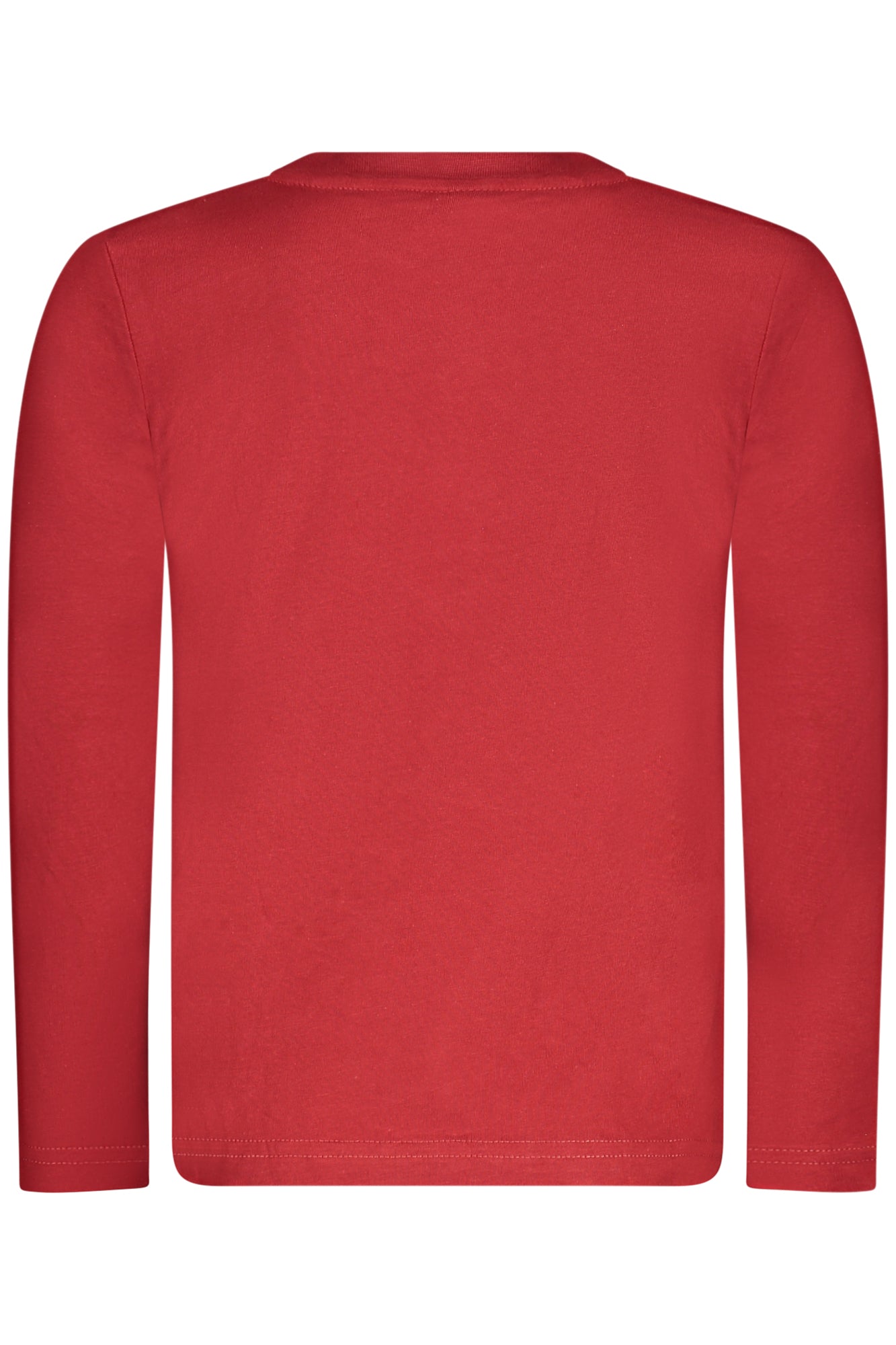 795231000_RO0278 – Langarm-Shirt für Kinder - Rot, Nachhaltig & Mit Logo-Applikation – Größe: 6A, 8A, 10A, 12A, 14A – Farbe: Rosso