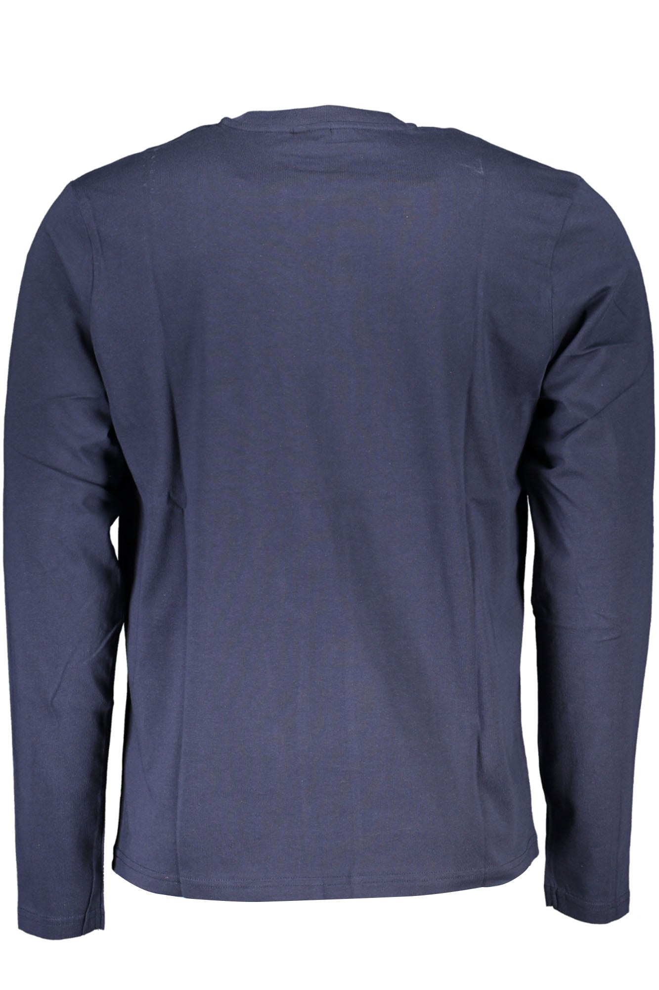 692902000_BL0802 – Herren Langarmshirt Blau - Rundhals, Applikation, Recycelte Fasern – Größe: 2XL, L, M – Farbe: Blu