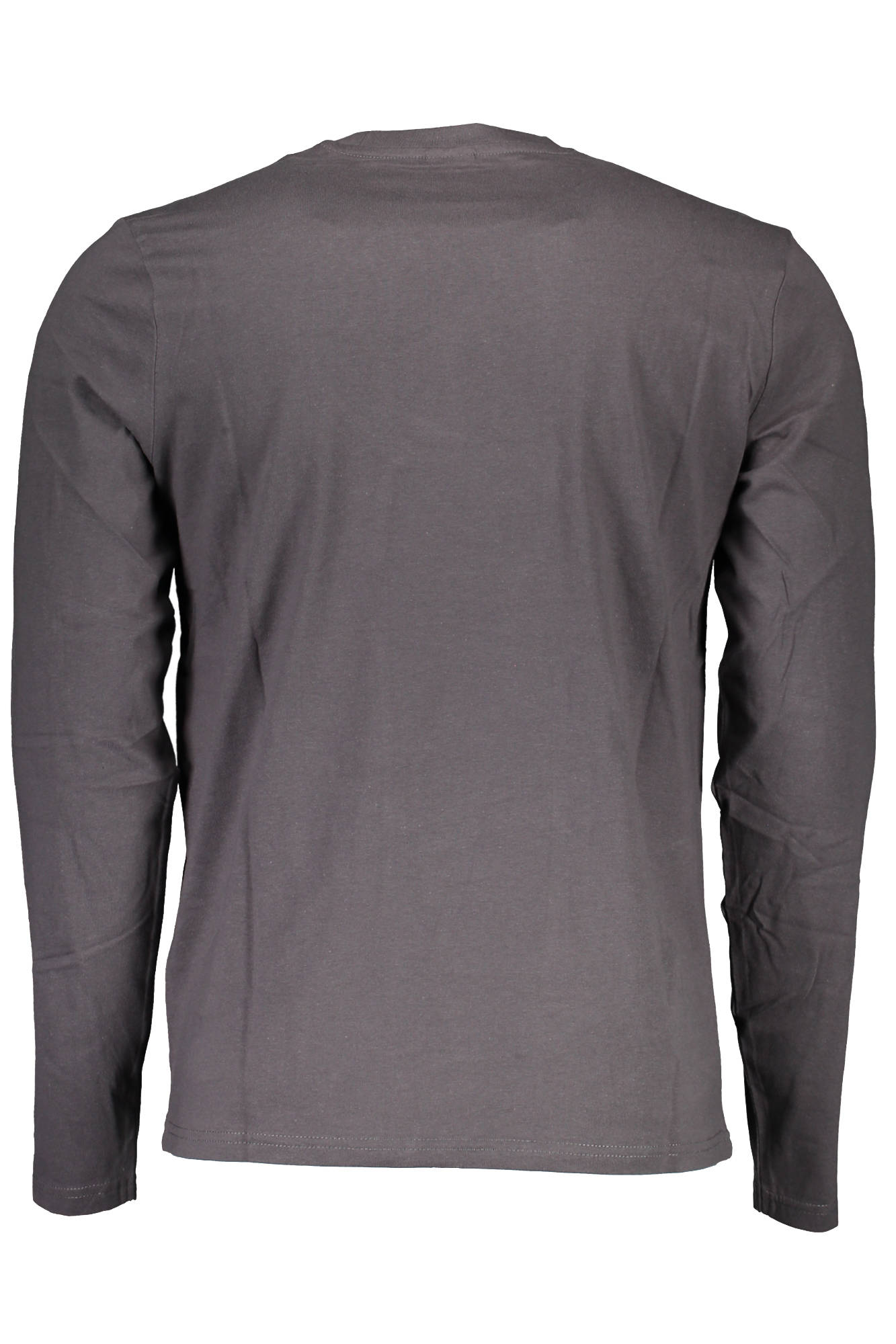 902478-000_GRIGIO_0952 – Graues Herren Langarmshirt mit Rundhals und Druck - Ideal für jeden Tag – Größe: 2XL – Farbe: Grigio