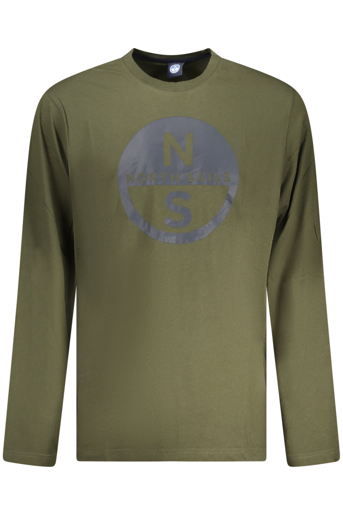 693008000_VE0437 – Grünes Langarmshirt für Herren – Nachhaltiger Style mit Logo-Druck – Größe: 2XL – Farbe: Verde