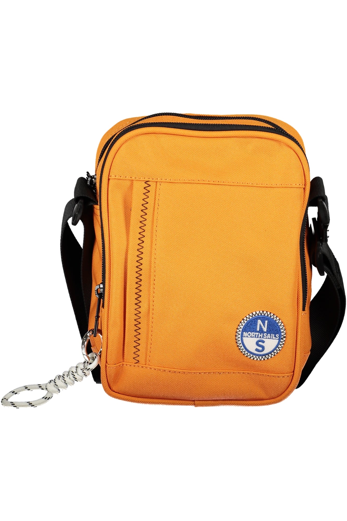 631044000_AR0734 – Modische Herrenumhängetasche Orange mit Kontrastdetails und Fächern – Größe: UNI – Farbe: Arancione