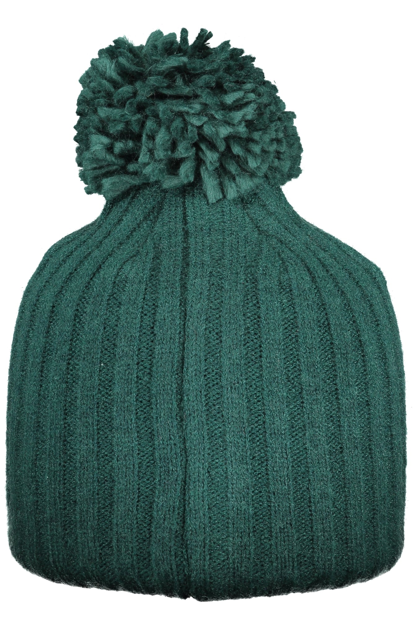 850108_VEALPINE – Damenmütze Grün mit Bommel & Applikation - Norwegisches Design 1963 – Größe: UNI – Farbe: Verde