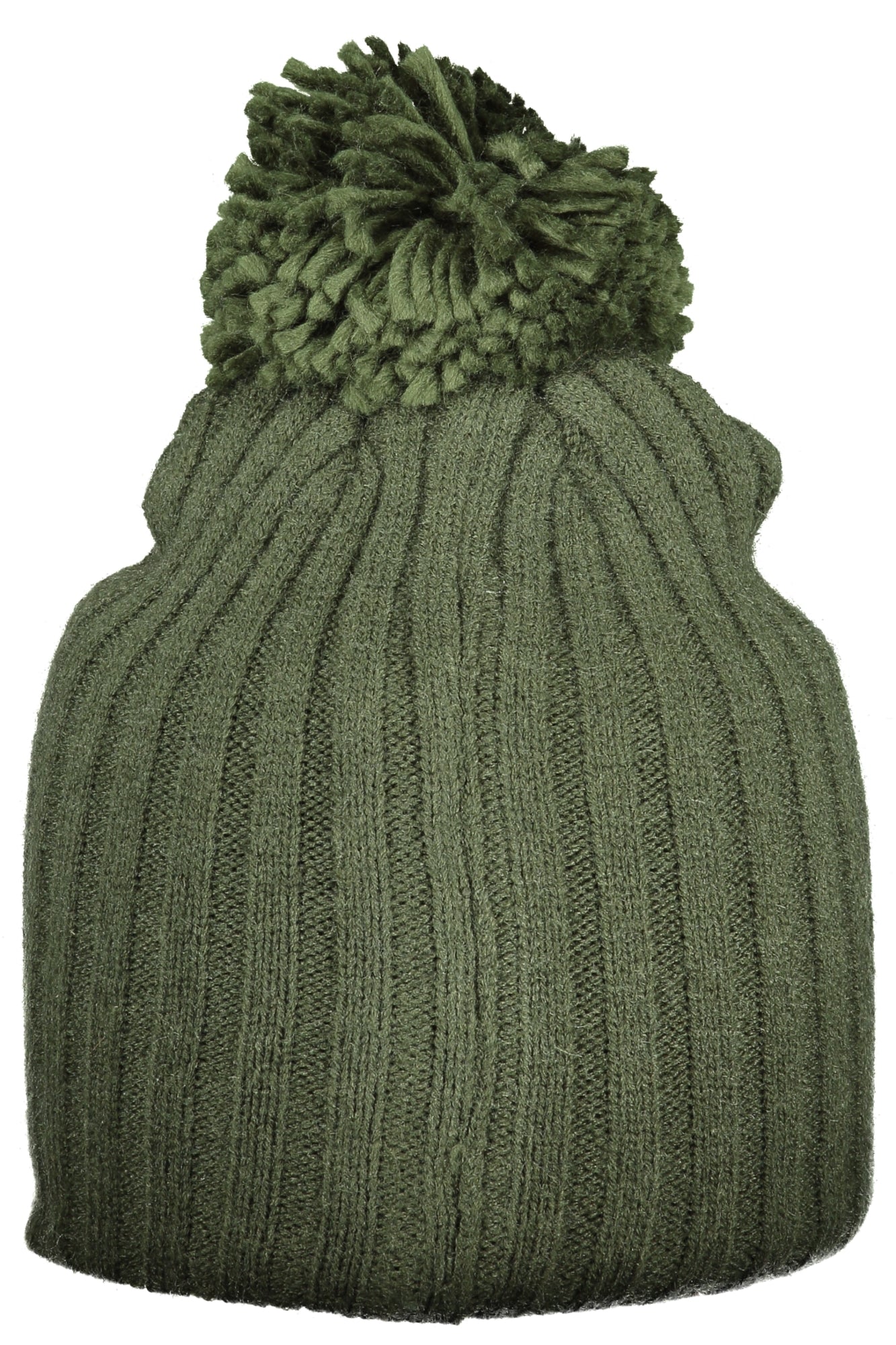 850108_VEARMY – Grüne Norwegen 1963 Mütze für Damen mit Bommel & Applikation – Größe: UNI – Farbe: Verde