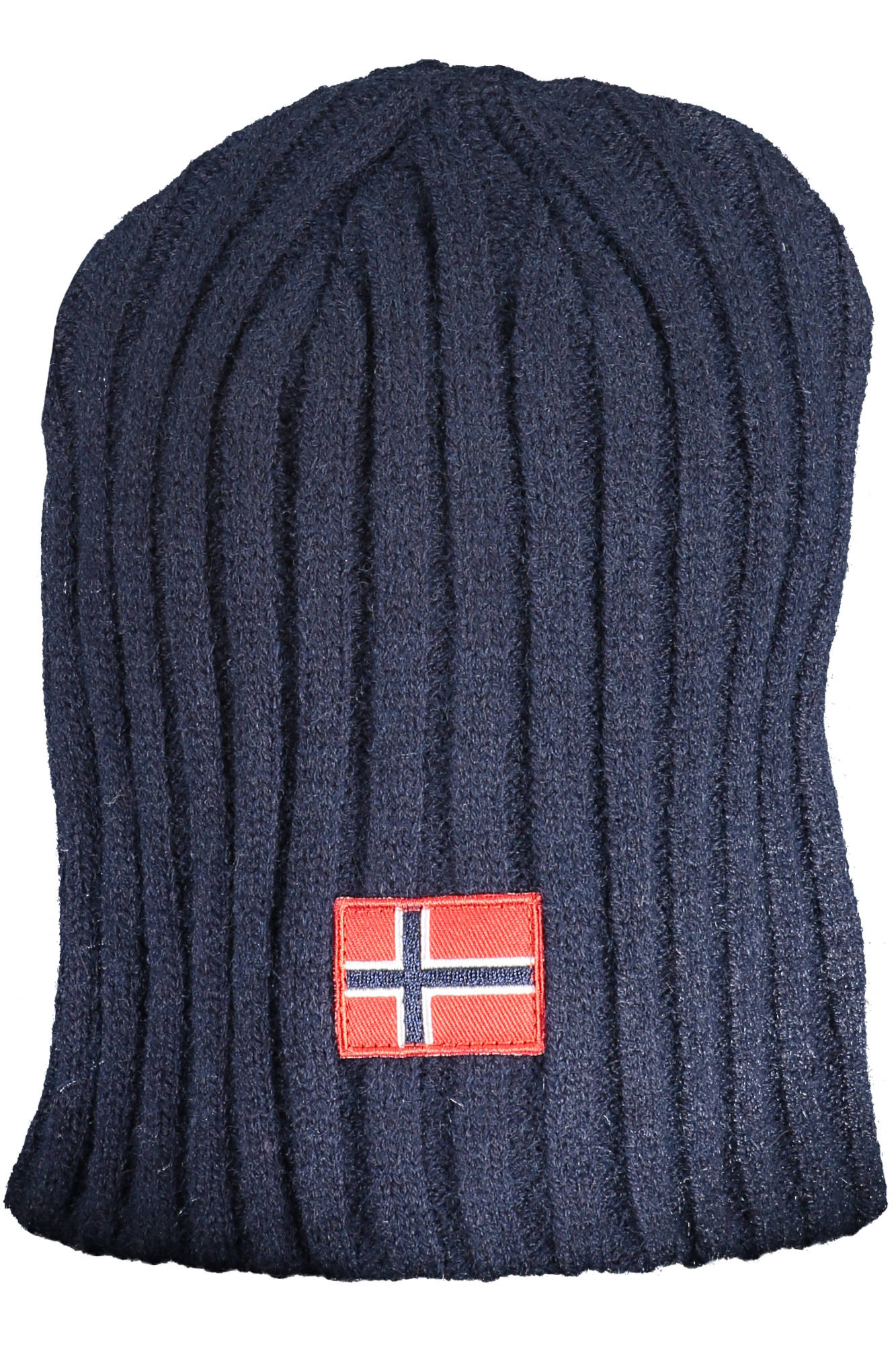 120105_BLU_NAVY – Stylische Blaue Herren-Mütze mit Stickereilogo - Norwegen 1963 inspiriert – Größe: UNI – Farbe: Blu