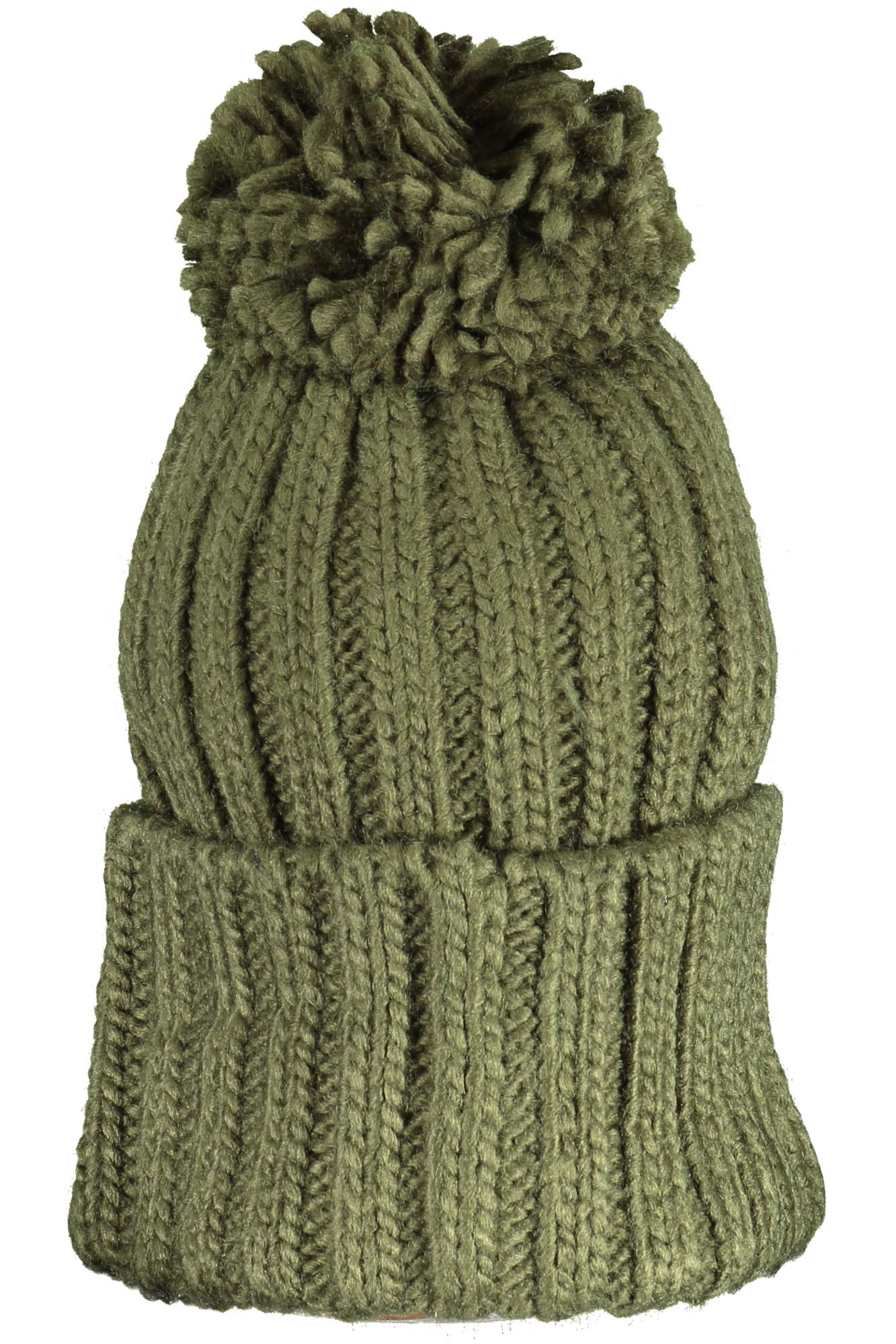 120106_VERDE_ARMY – Grüne Herren-Mütze mit Bommel und Stickerei - Norwegen Design 1963 – Größe: UNI – Farbe: Verde