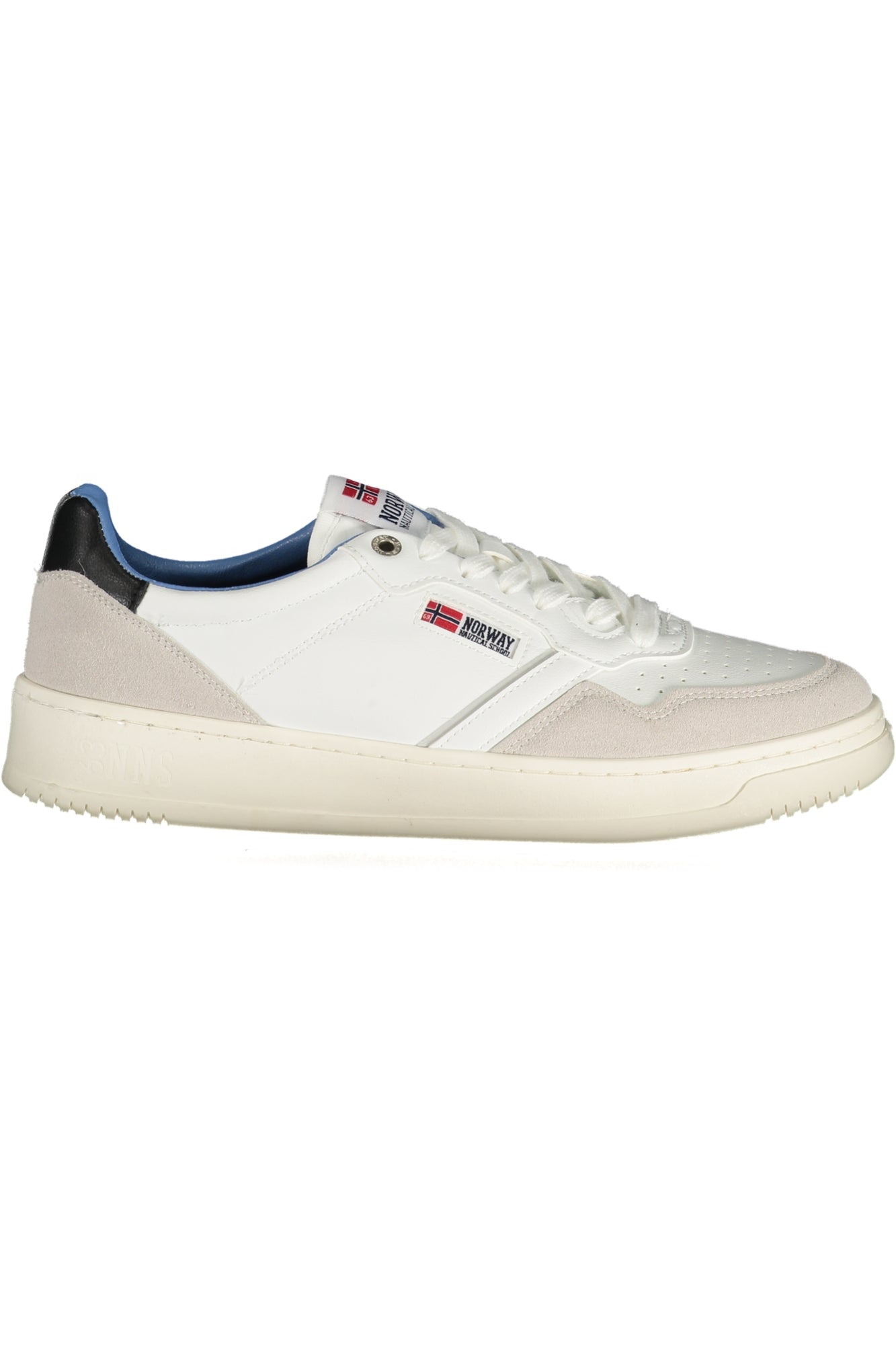 851062_BIWHITE – Elegante weiße Herrensportschuhe mit kontrastierenden Details – Größe: 41, 42, 43, 44, 45, 46 – Farbe: Bianco