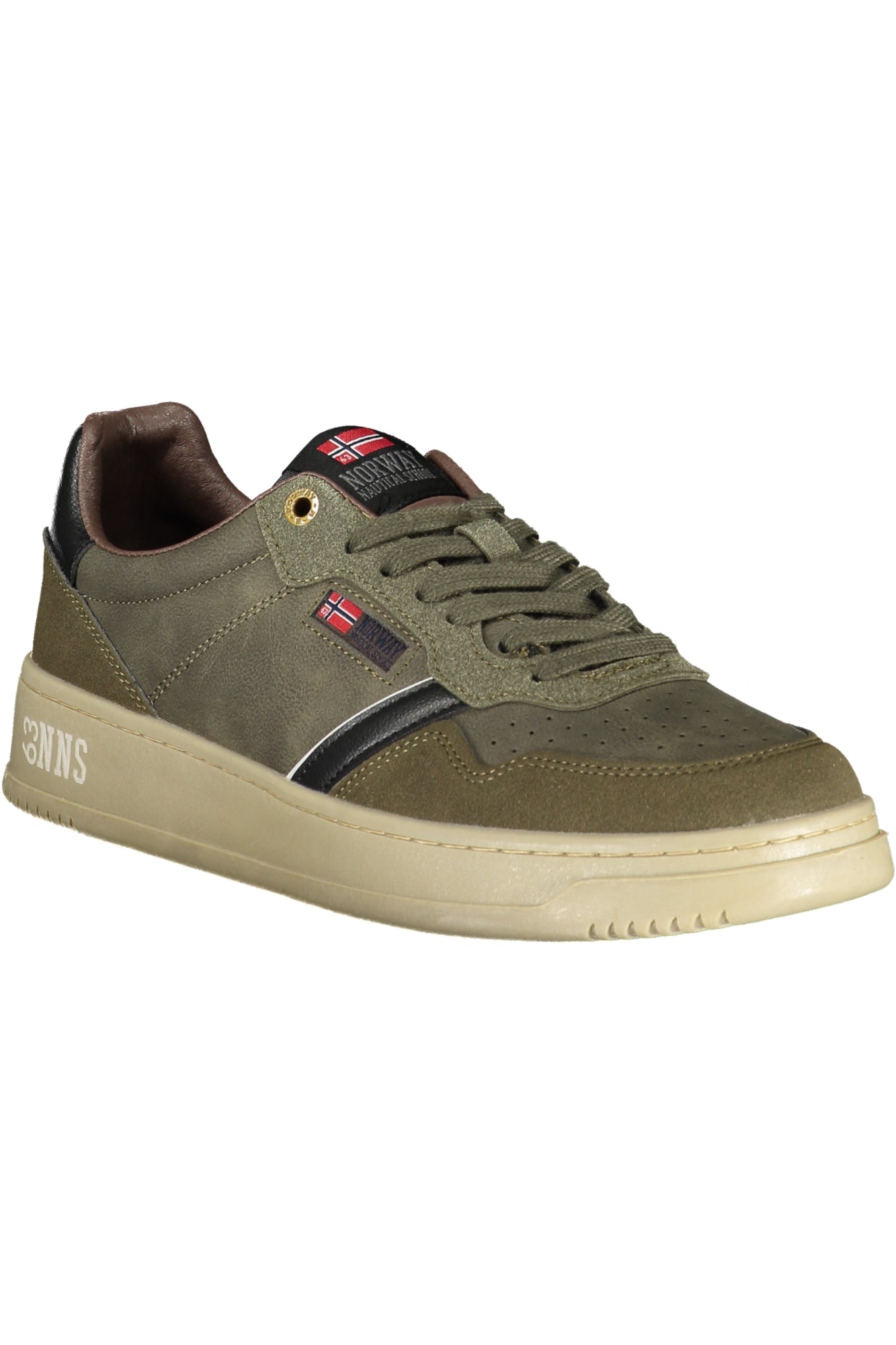 851062_VEGREEN – Edle grüne Herrensportschuhe mit kontrastierenden Details – Größe: 41, 42, 43, 44, 45, 46 – Farbe: Verde